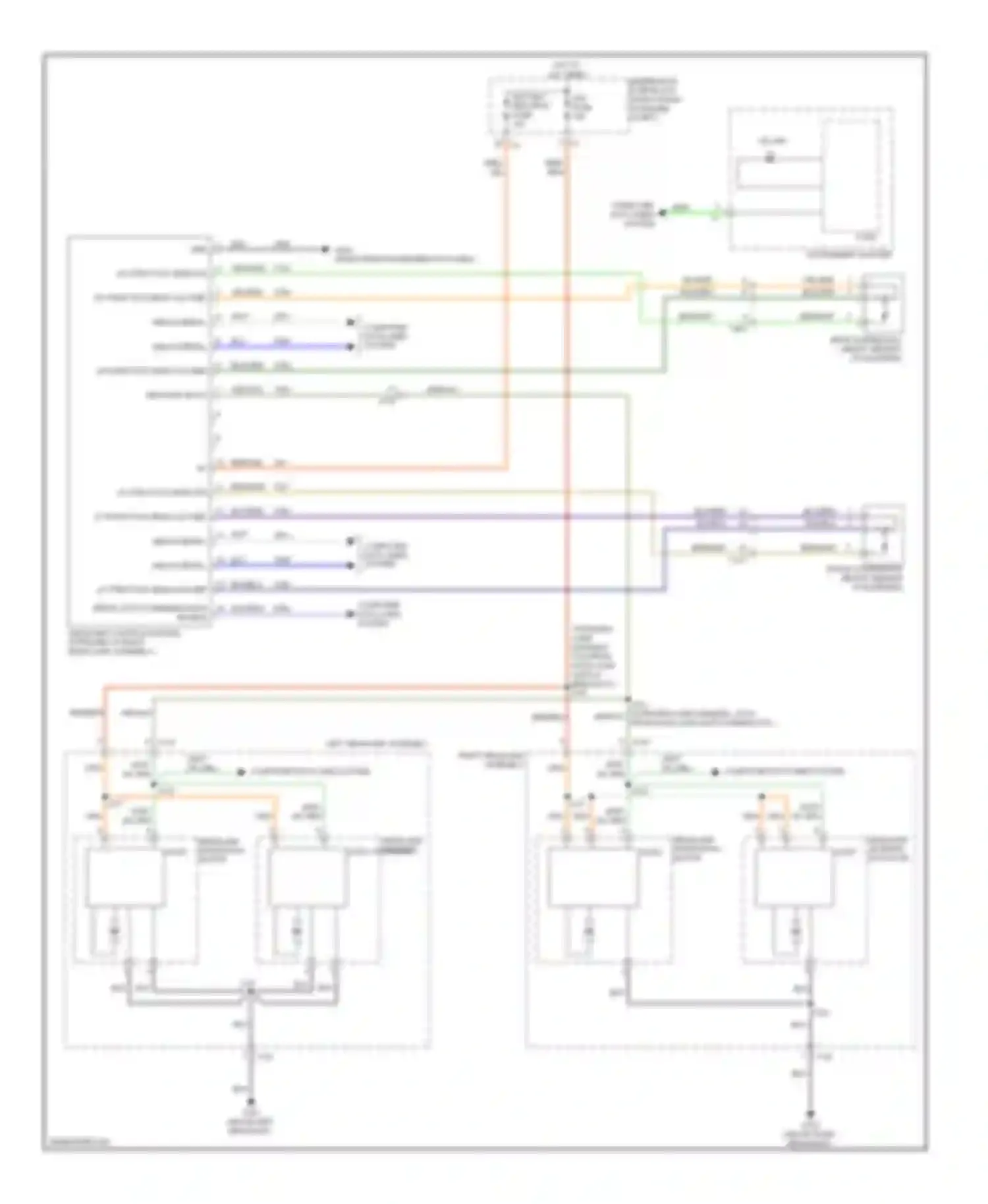 ATS Cadillac I (2012-2014): Adaptive front lighting circuit