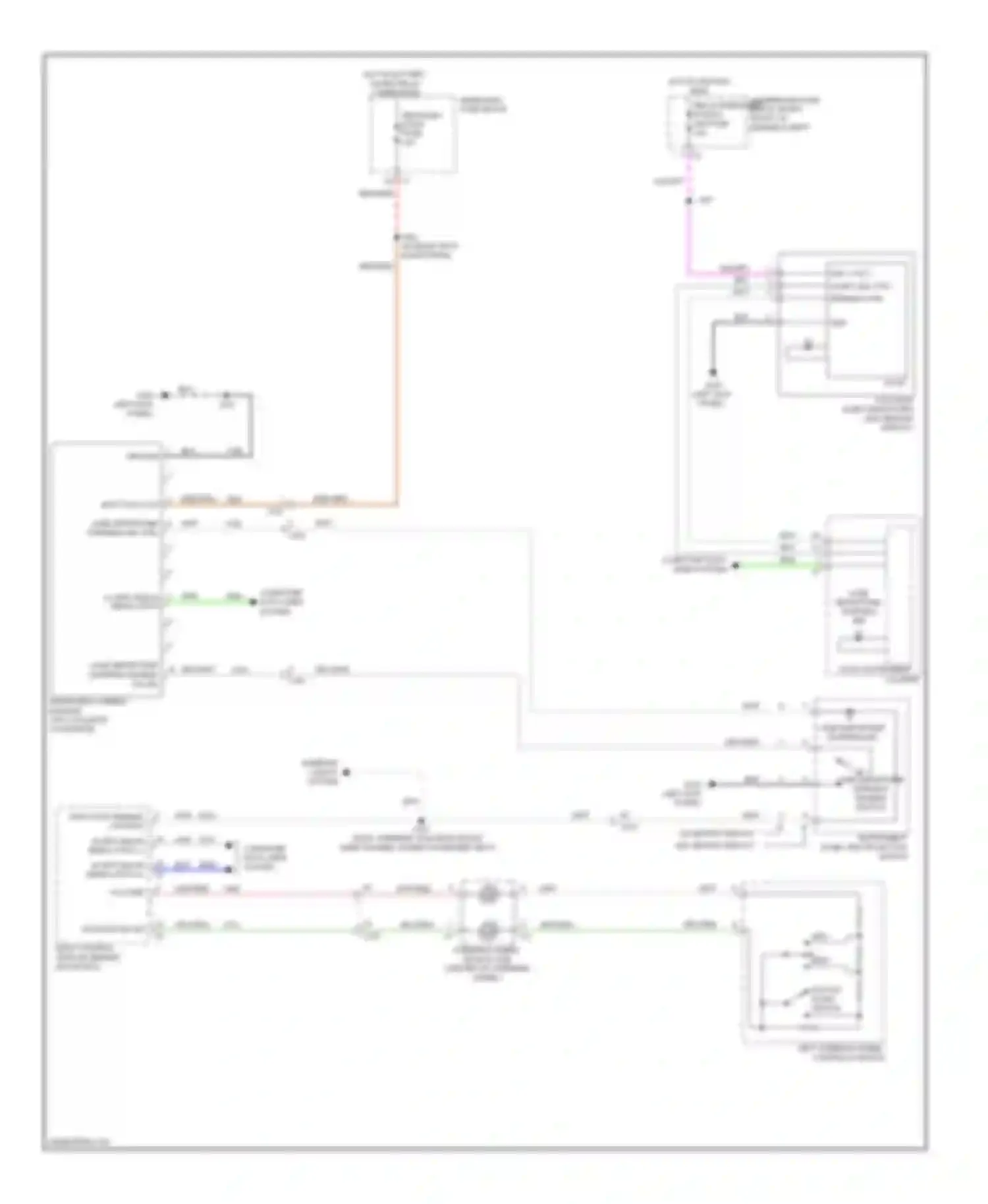 ATS Cadillac I (2012-2014): Lane departure warning circuit