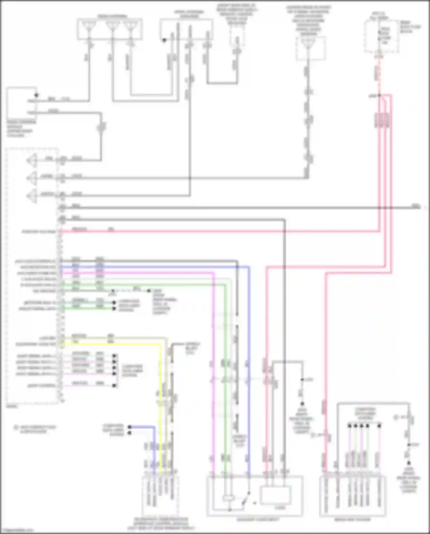 ATS Cadillac I (2012-2014): Navigation circuit, w/o touch screen & color information display (1 of 3)