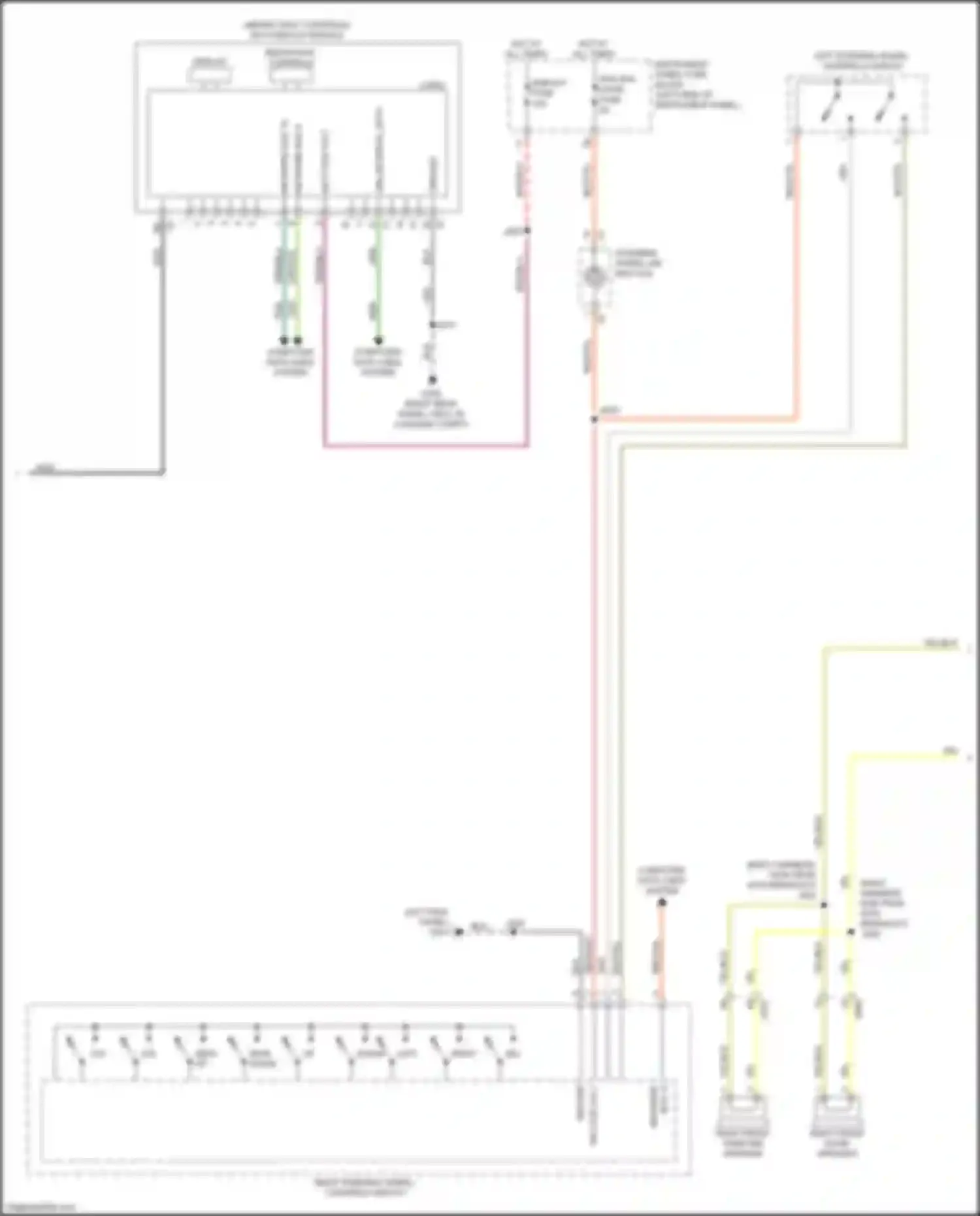 ATS Cadillac I (2012-2014): Navigation circuit, w/o touch screen & color information display (2 of 3)