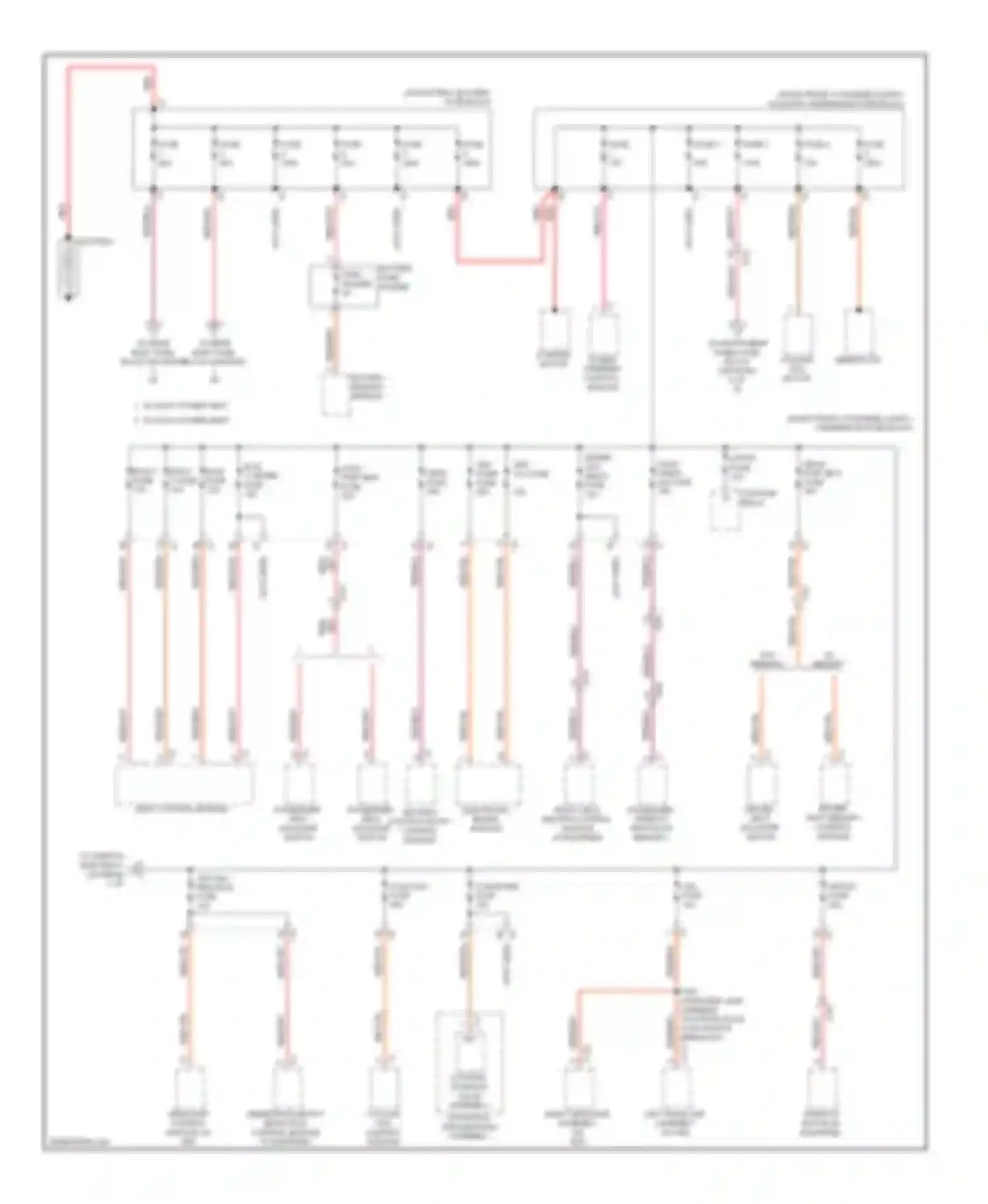 ATS Cadillac I (2012-2014): Power distribution circuit (1 of 6)