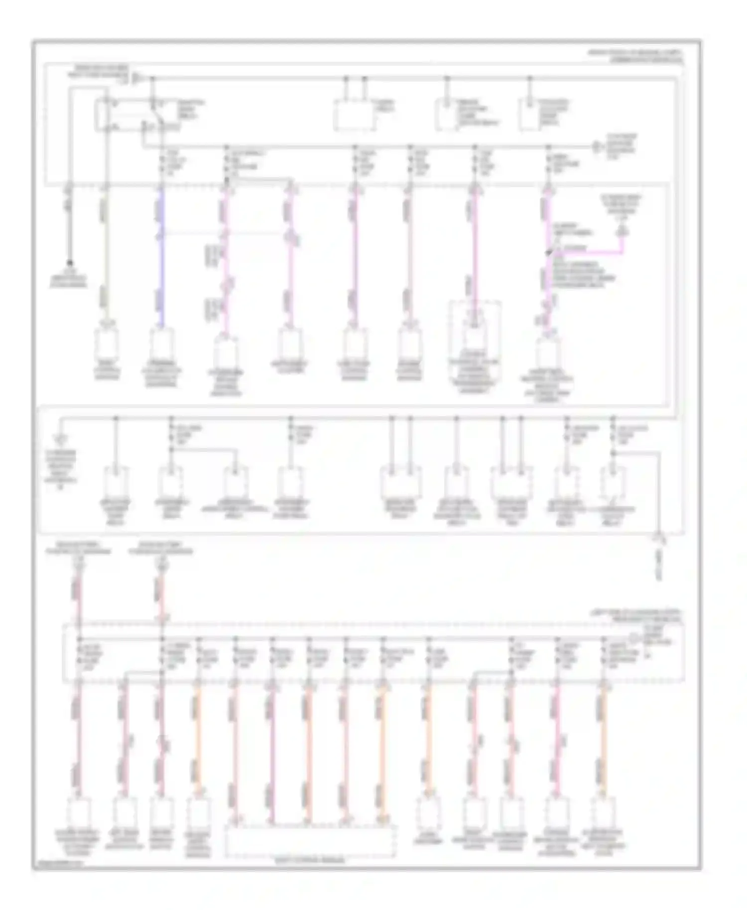 ATS Cadillac I (2012-2014): Power distribution circuit (2 of 6)