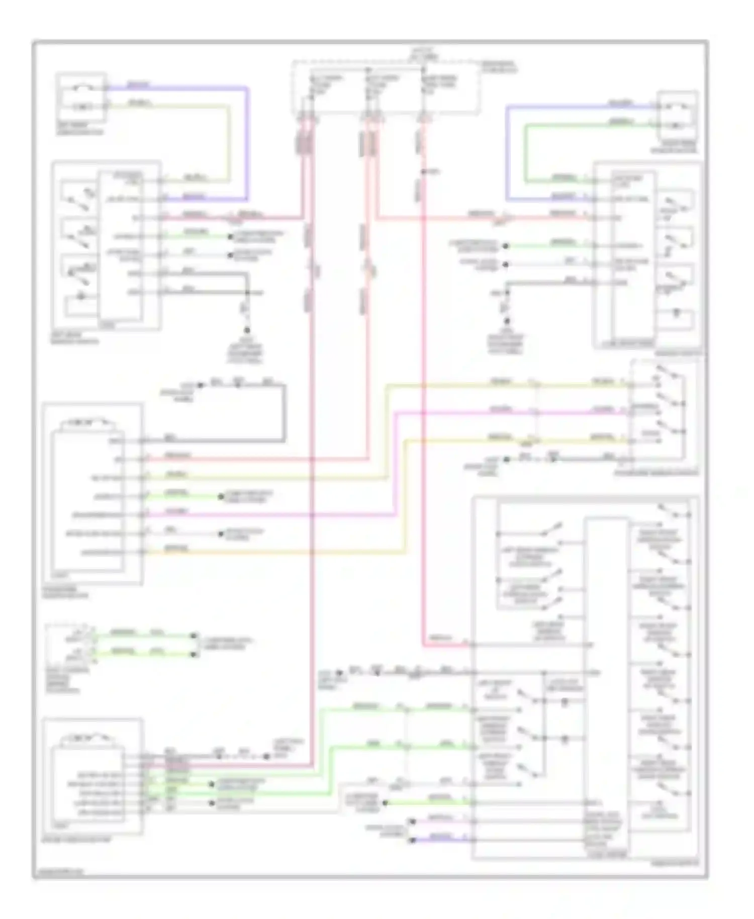ATS Cadillac I (2012-2014): Power windows circuit