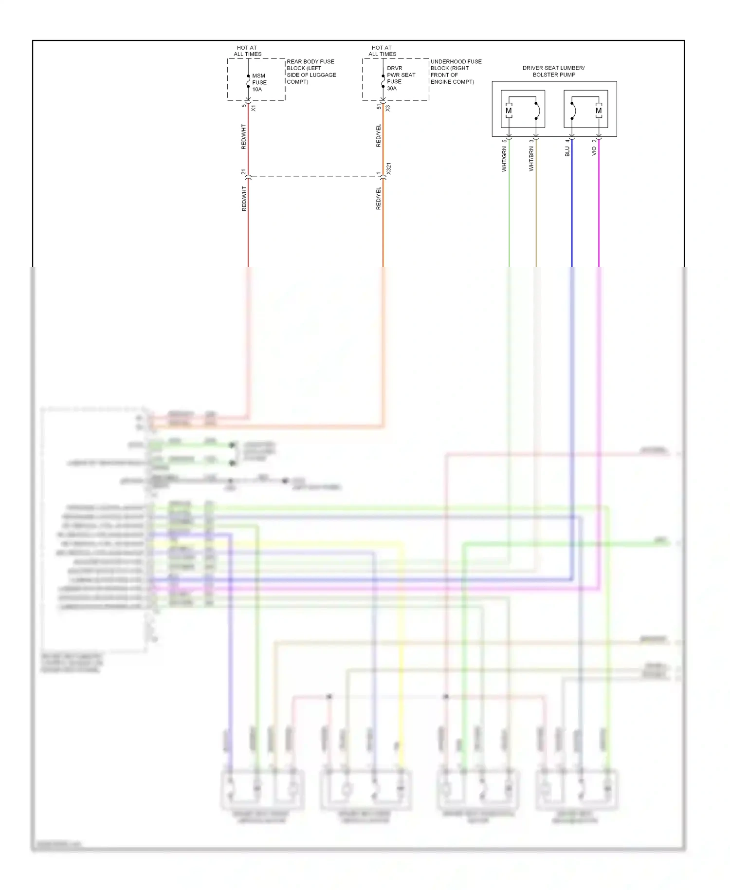 Cadillac ATS I (2012-2014) 1 2 b+ b+ wiring diagram  (1 of 1)