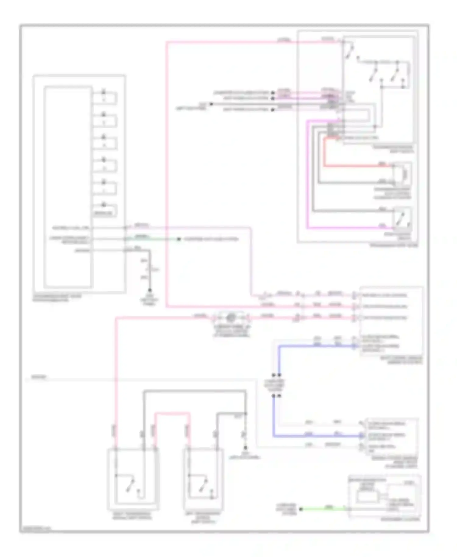 Wiring diagram linear interconnect network bus 2 for Cadillac ATS I (2012-2014)
