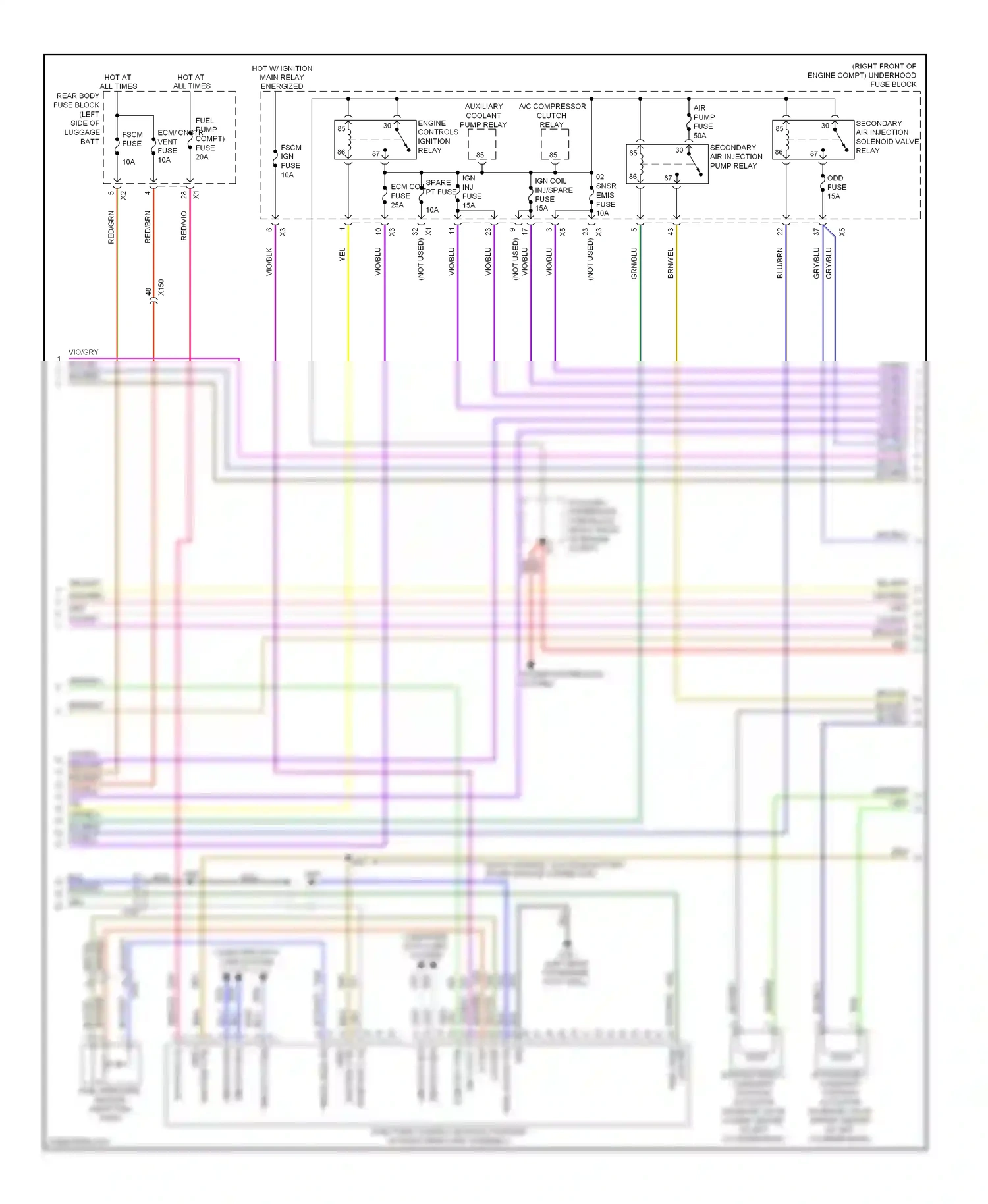 Cadillac ATS I (2012-2014) a/c compressor clutch relay wiring diagram  (4 of 4)