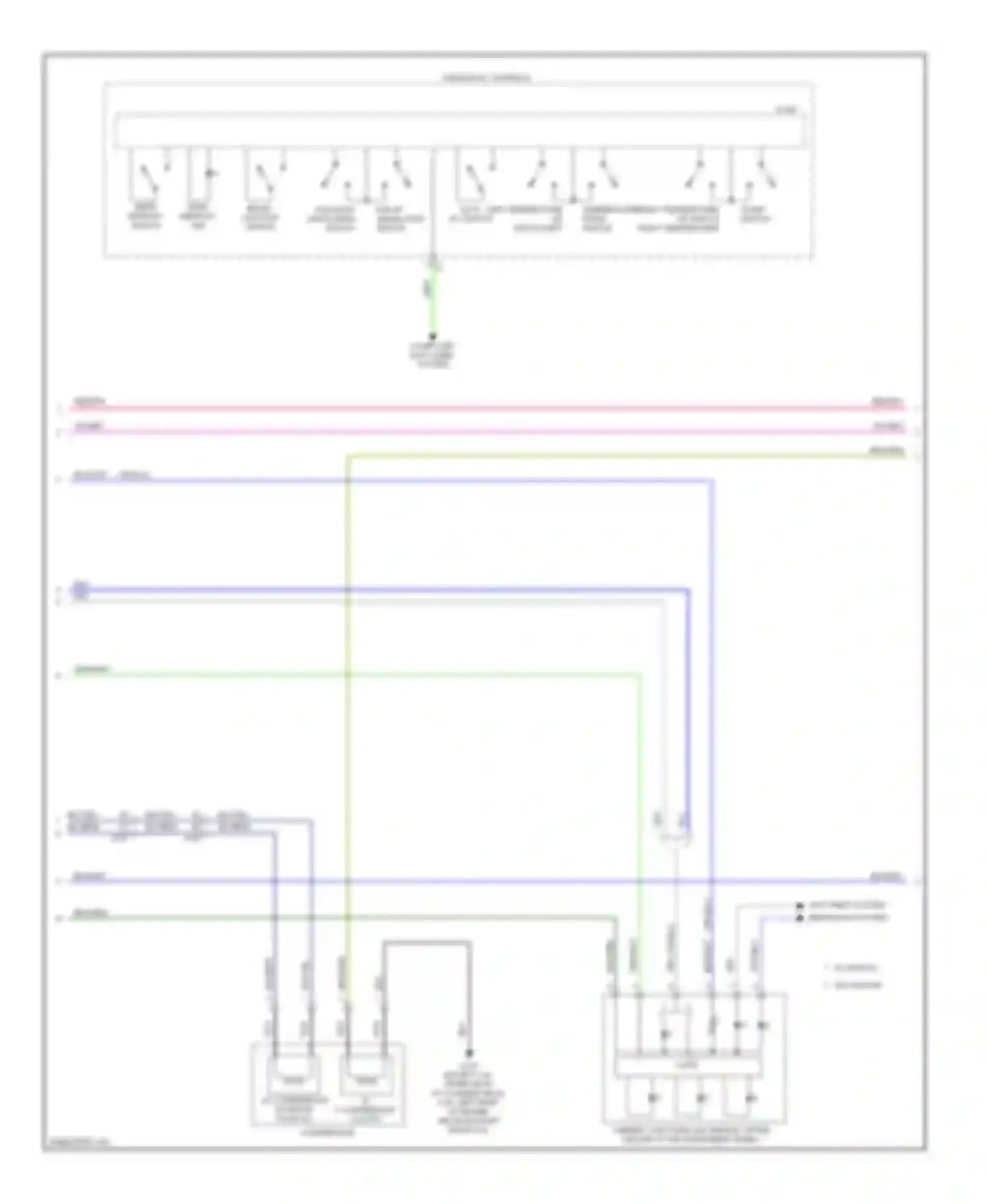 Wiring diagram anti-theft system headlights system for Cadillac ATS I (2012-2014) (1 of 1)