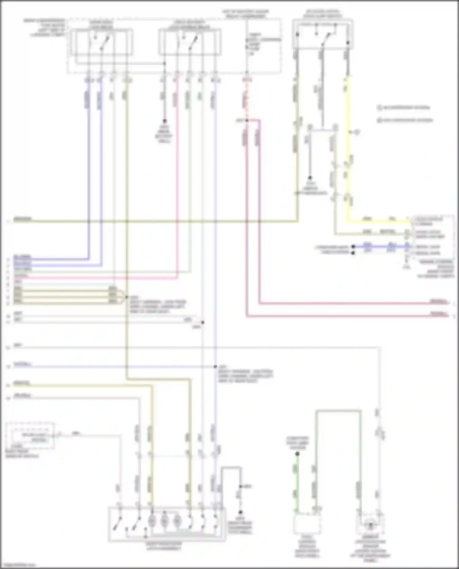 Wiring diagram w/ start/stop system for Cadillac ATS I (2012-2014)