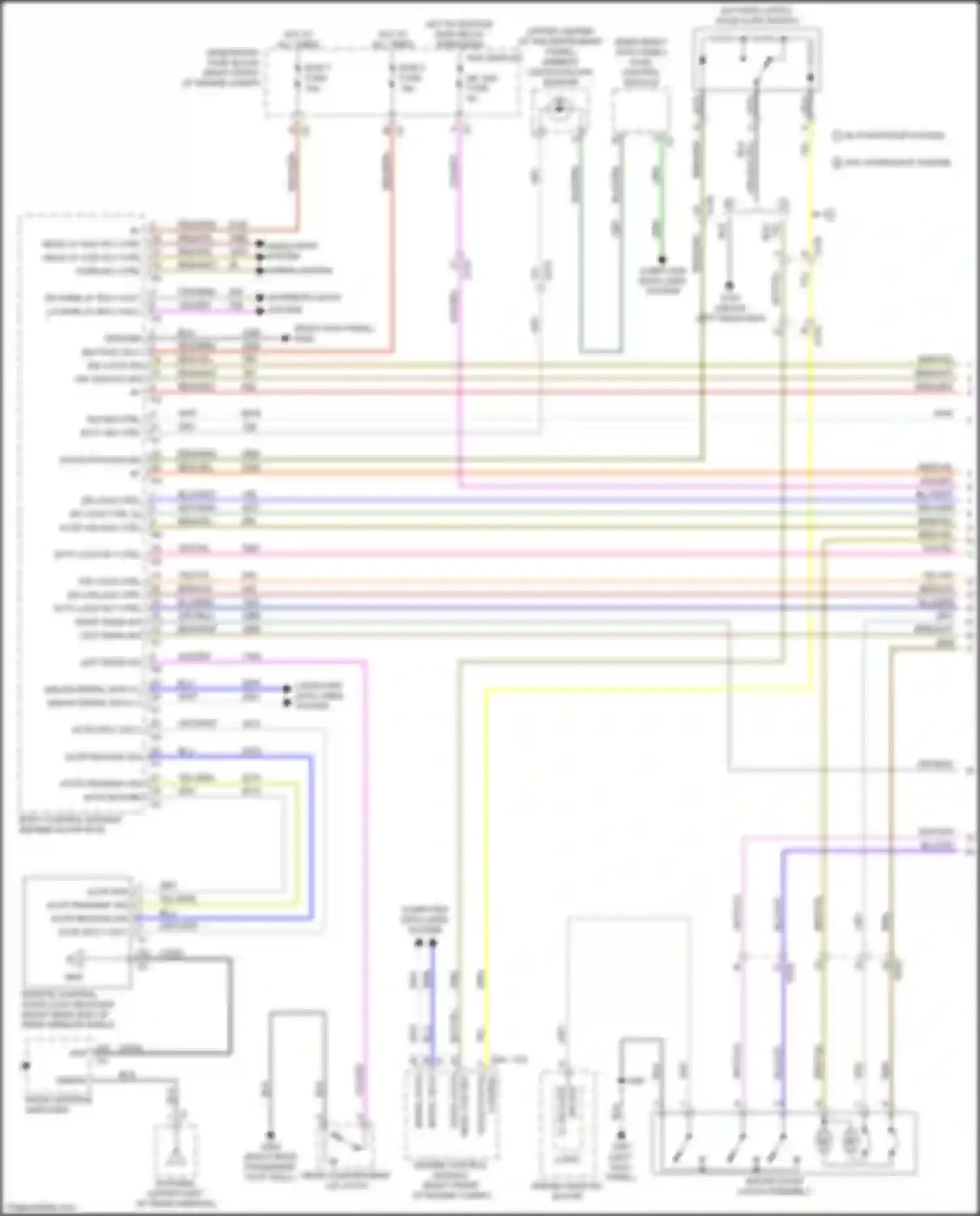 Wiring diagram scty ind ctrl for Cadillac ATS I (2012-2014)