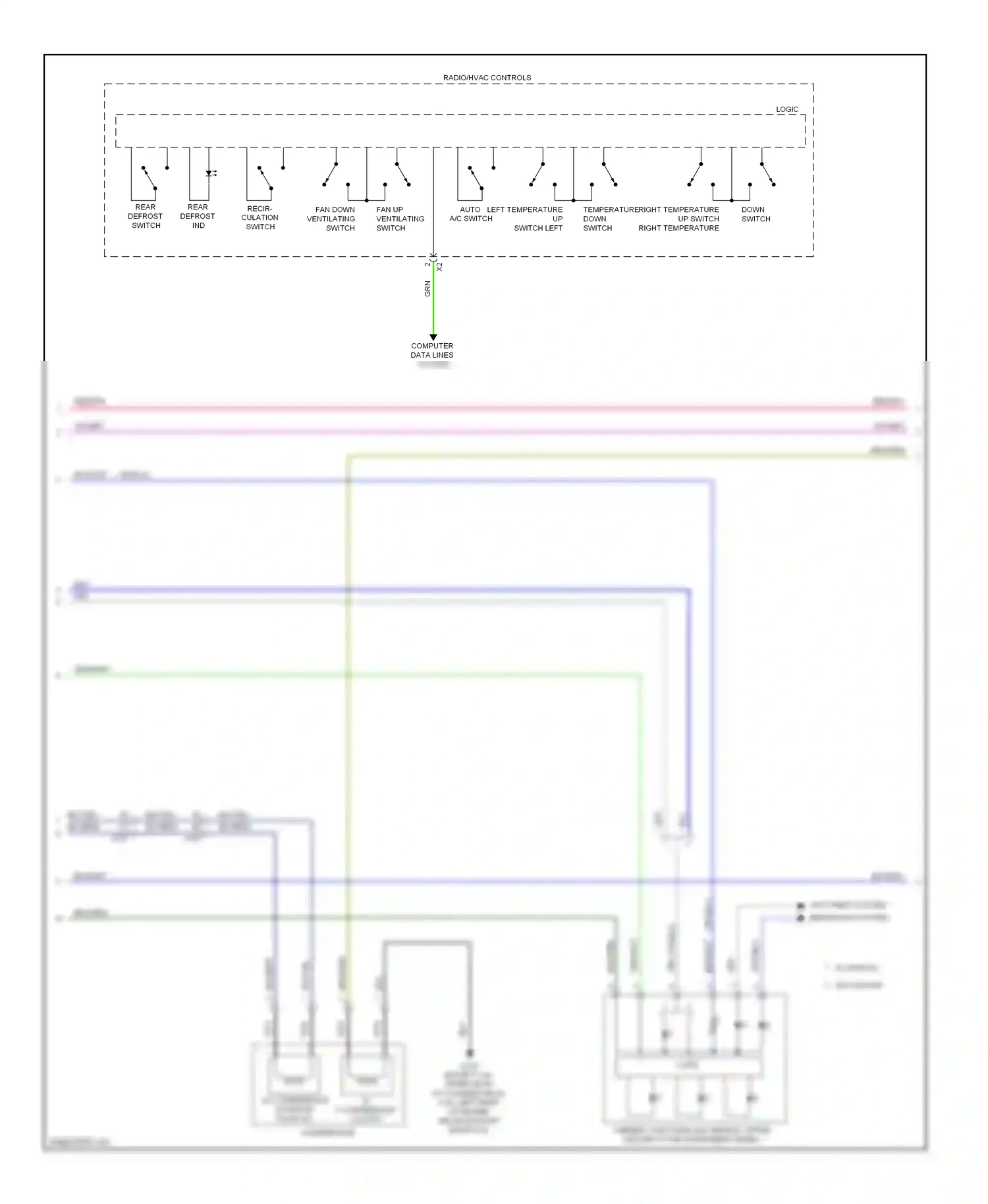 Cadillac ATS I (2012-2014) auto a/c switch wiring diagram  (1 of 1)
