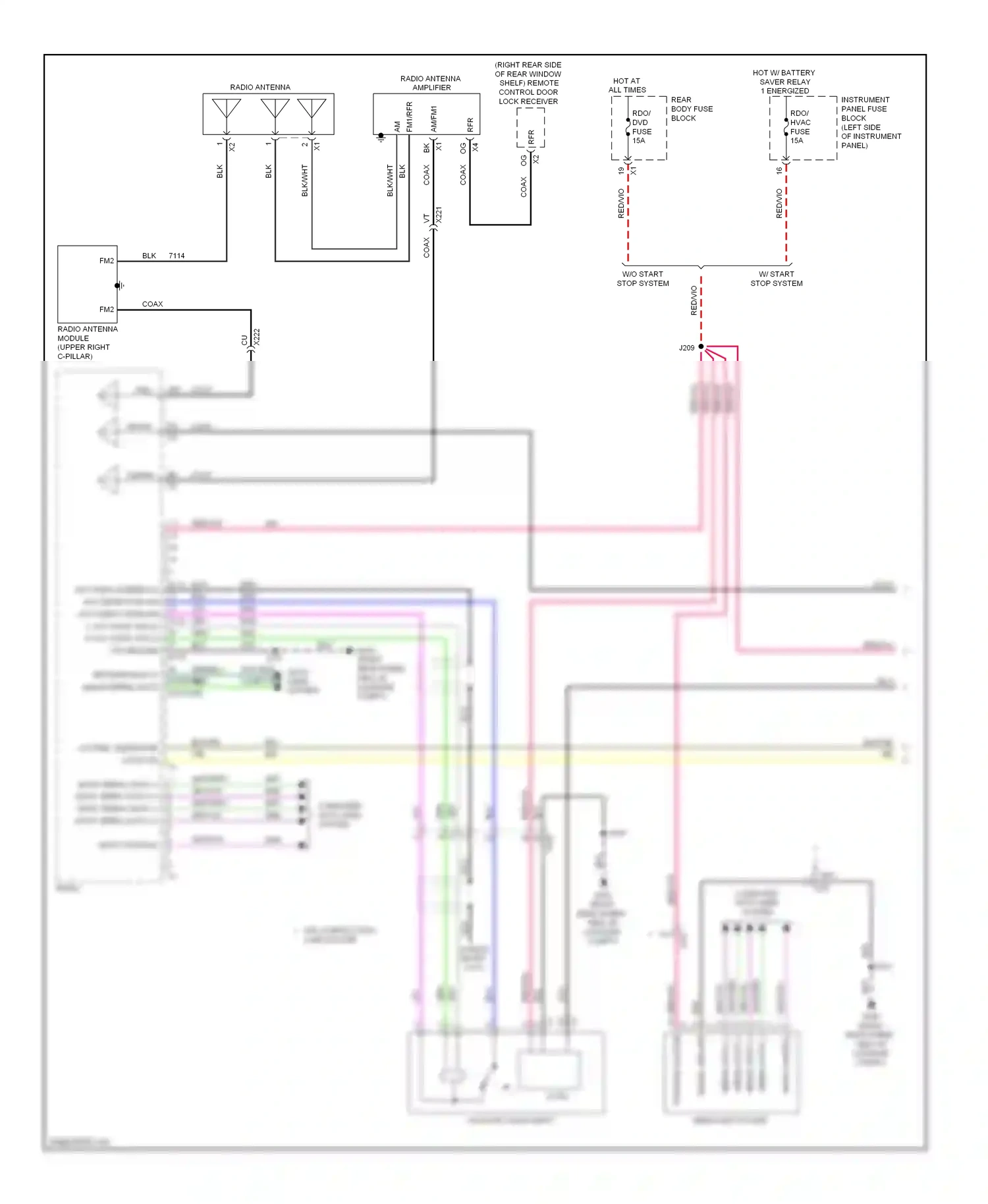 Cadillac ATS I (2012-2014) auxiliary audio input wiring diagram  (3 of 9)