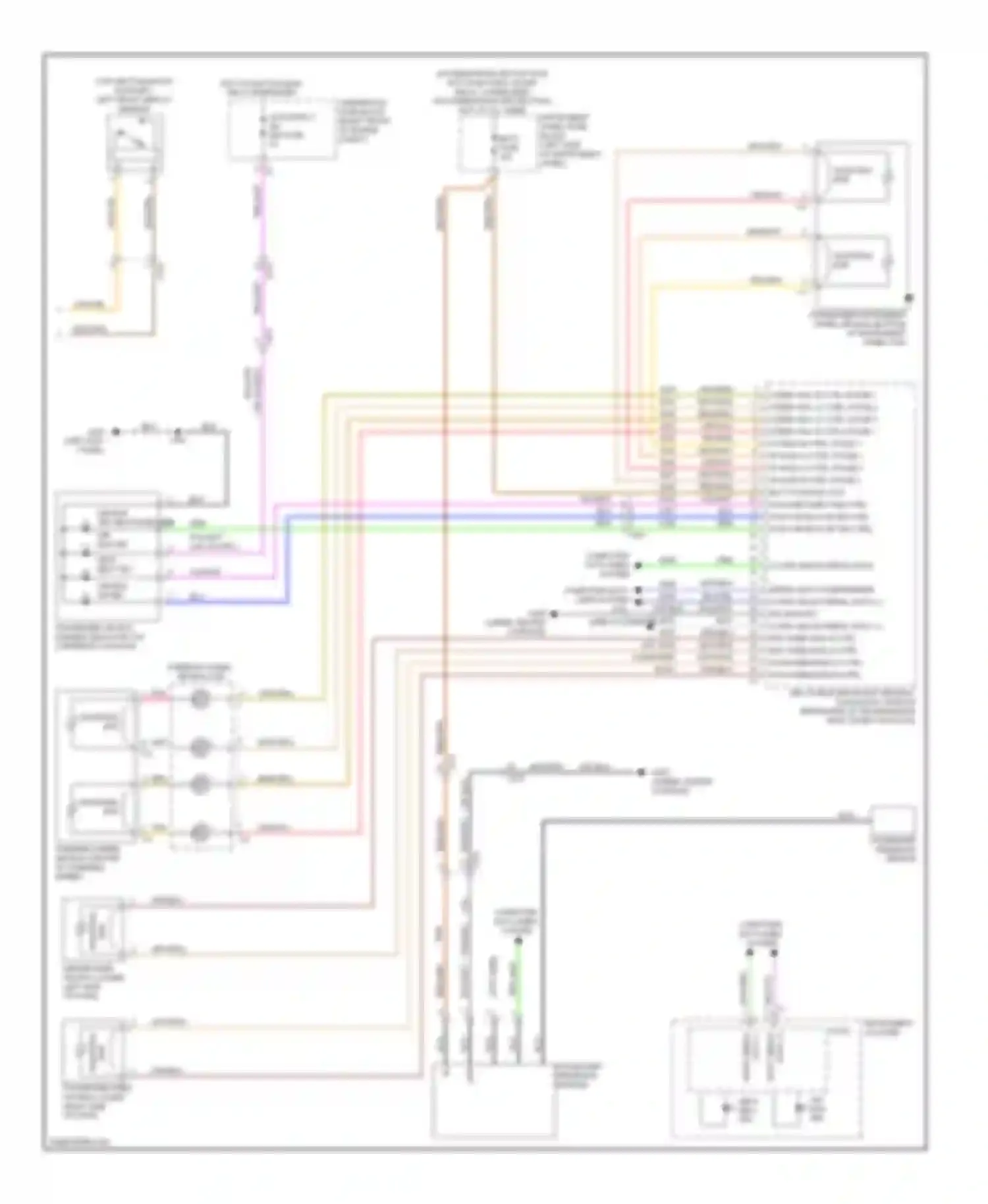 Wiring diagram instrument cluster logic for Cadillac ATS I (2012-2014)