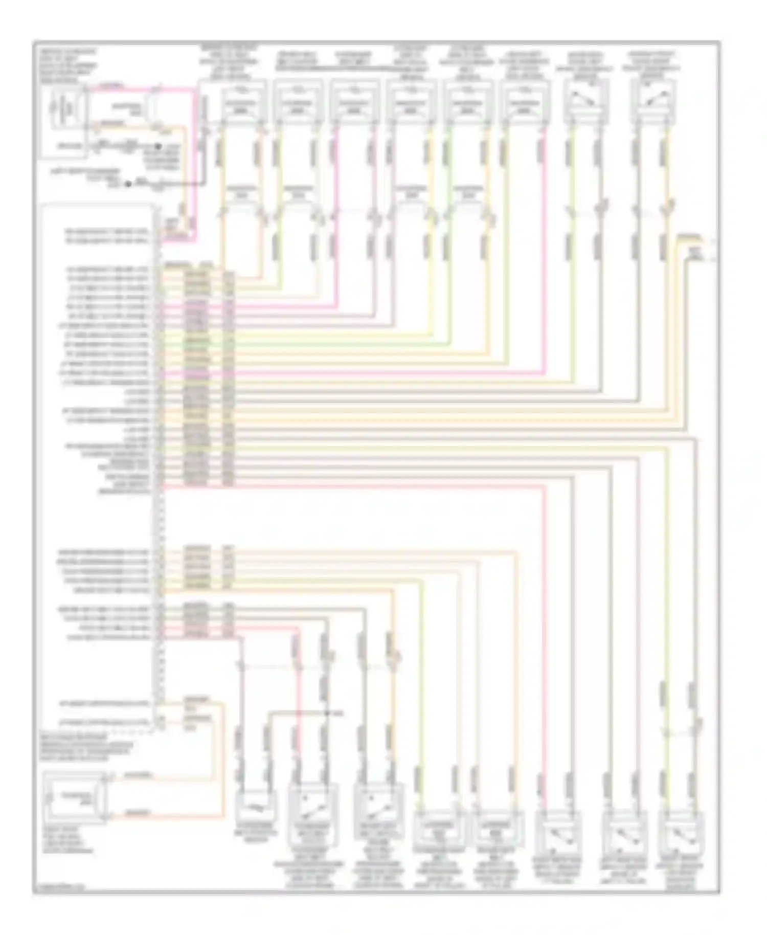Wiring diagram sensing mod sig low ref low ref rh middle side impact for Cadillac ATS I (2012-2014)