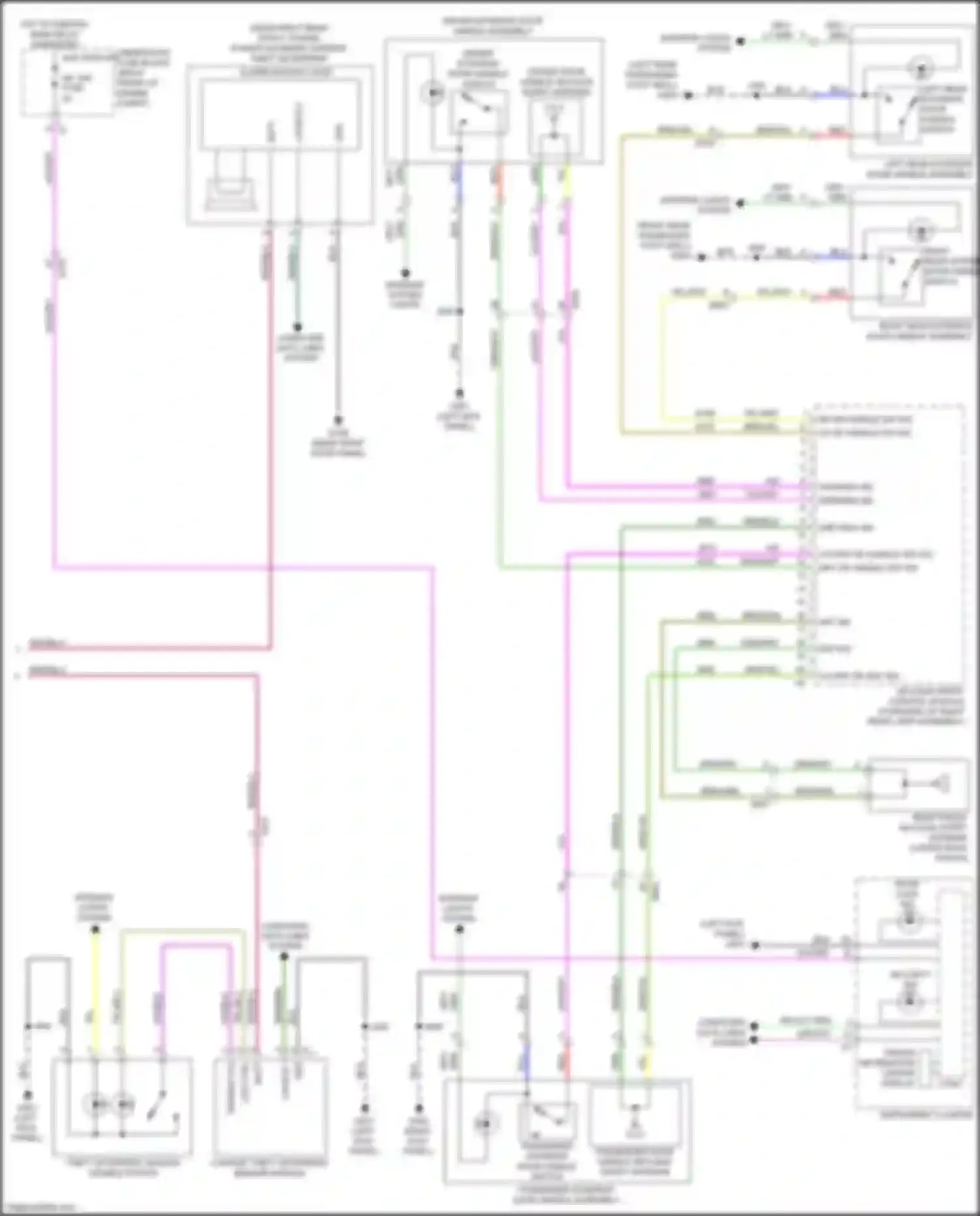 Wiring diagram power sounder content theft deterrent alarm module logic for Cadillac ATS I (2012-2014)