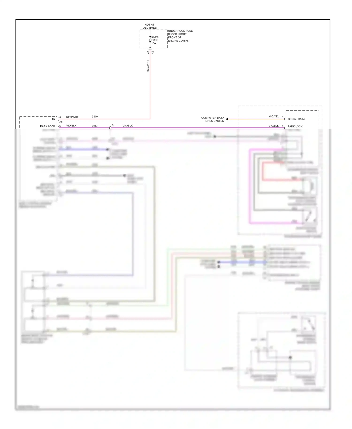 Cadillac ATS I (2012-2014) blk/yel wiring diagram  (30 of 62)