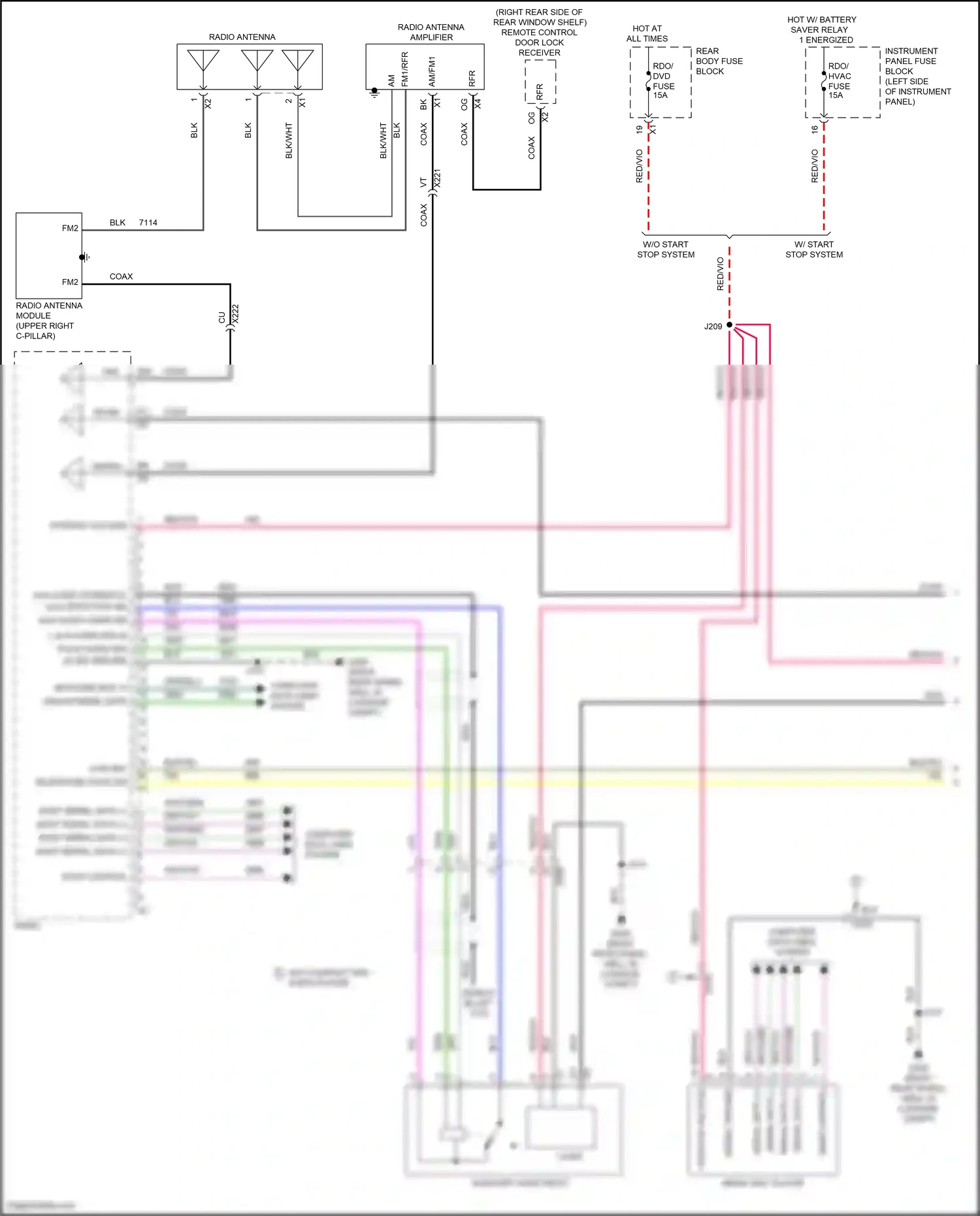 Cadillac ATS I (2012-2014) blk/yel wiring diagram  (26 of 62)