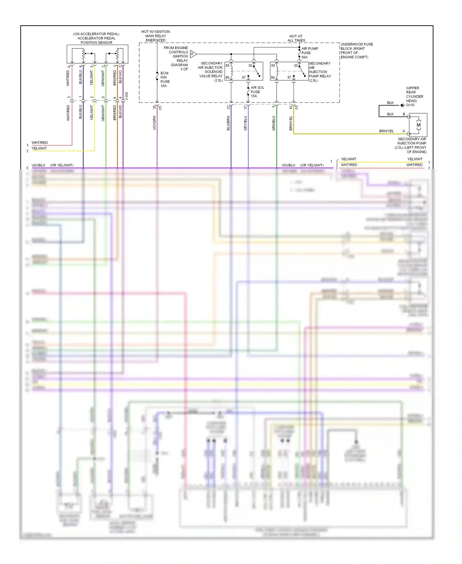 Cadillac ATS I (2012-2014) blu/brn wiring diagram  (16 of 30)