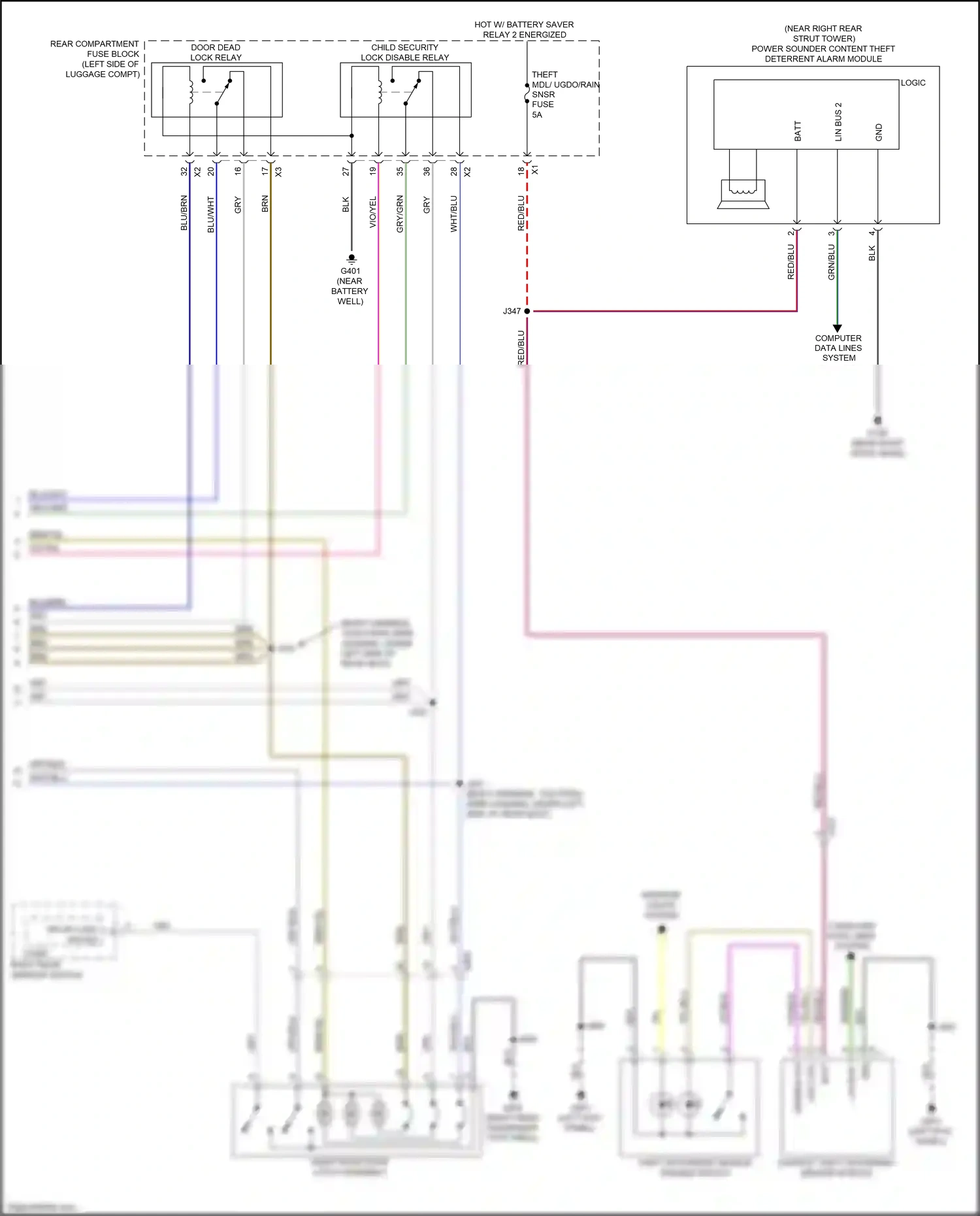 Cadillac ATS I (2012-2014) brn/yel wiring diagram  (6 of 48)