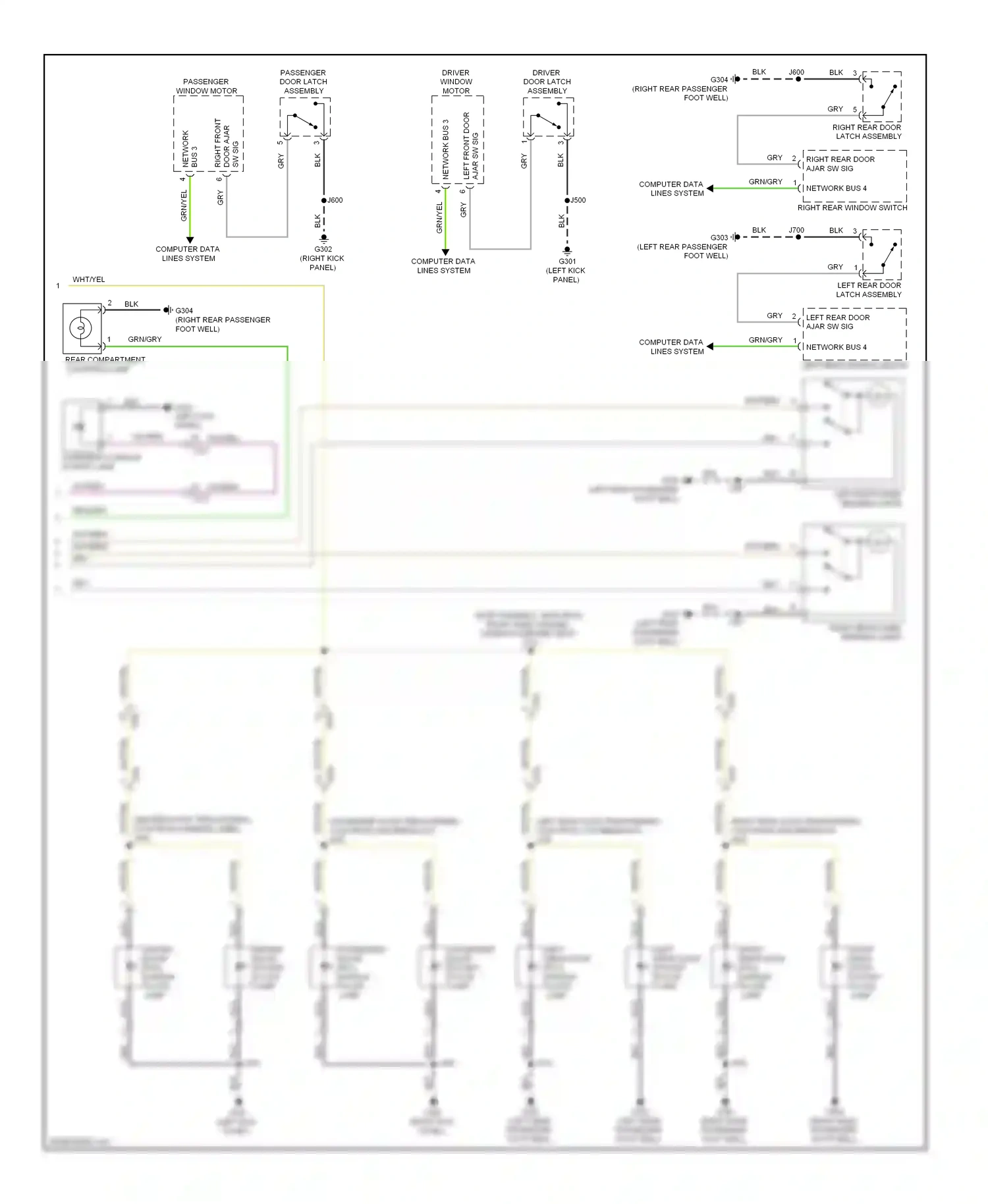 Cadillac ATS I (2012-2014) bus 3 wiring diagram  (1 of 2)