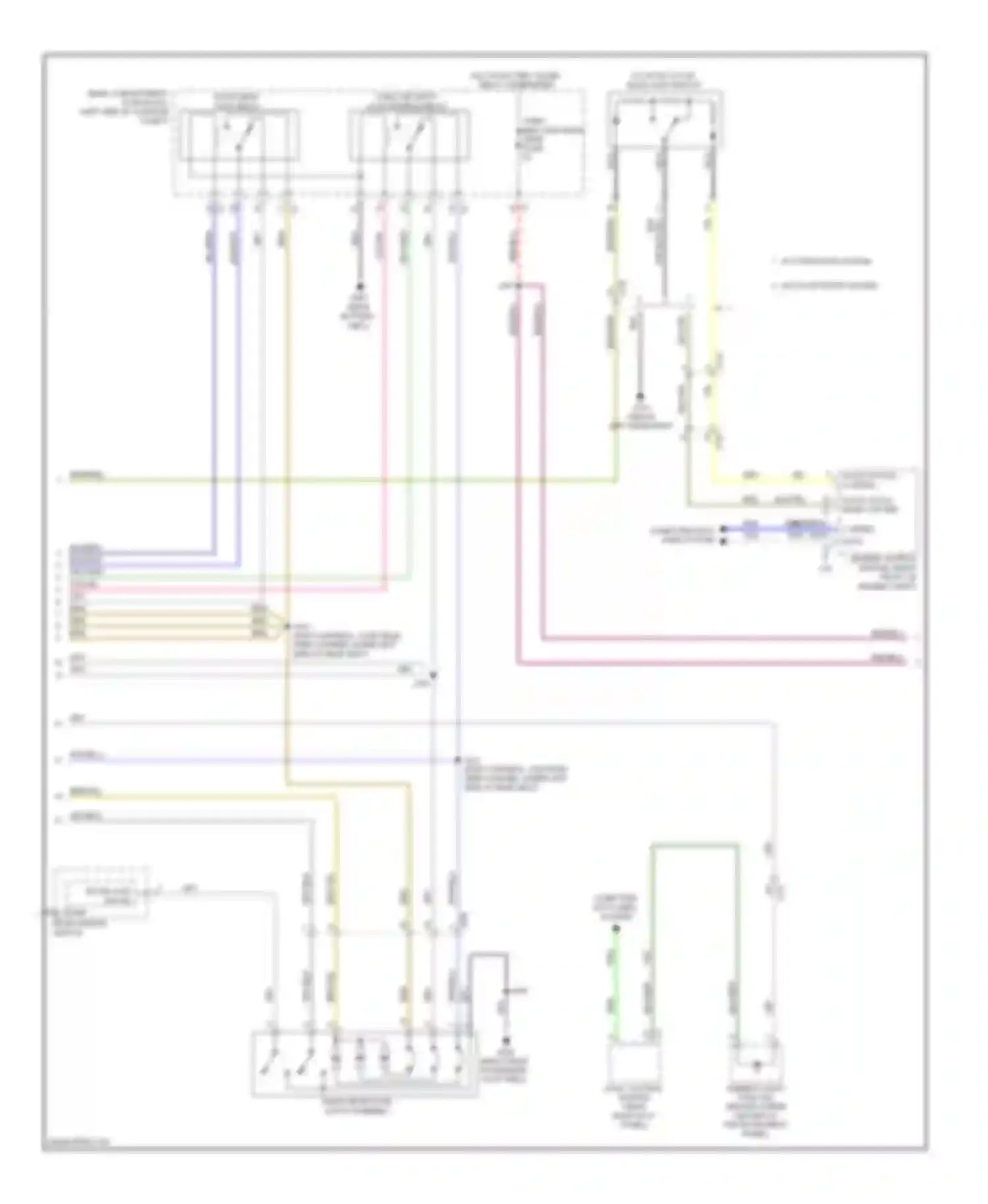 Wiring diagram door dead lock relay for Cadillac ATS I (2012-2014) (1 of 9)