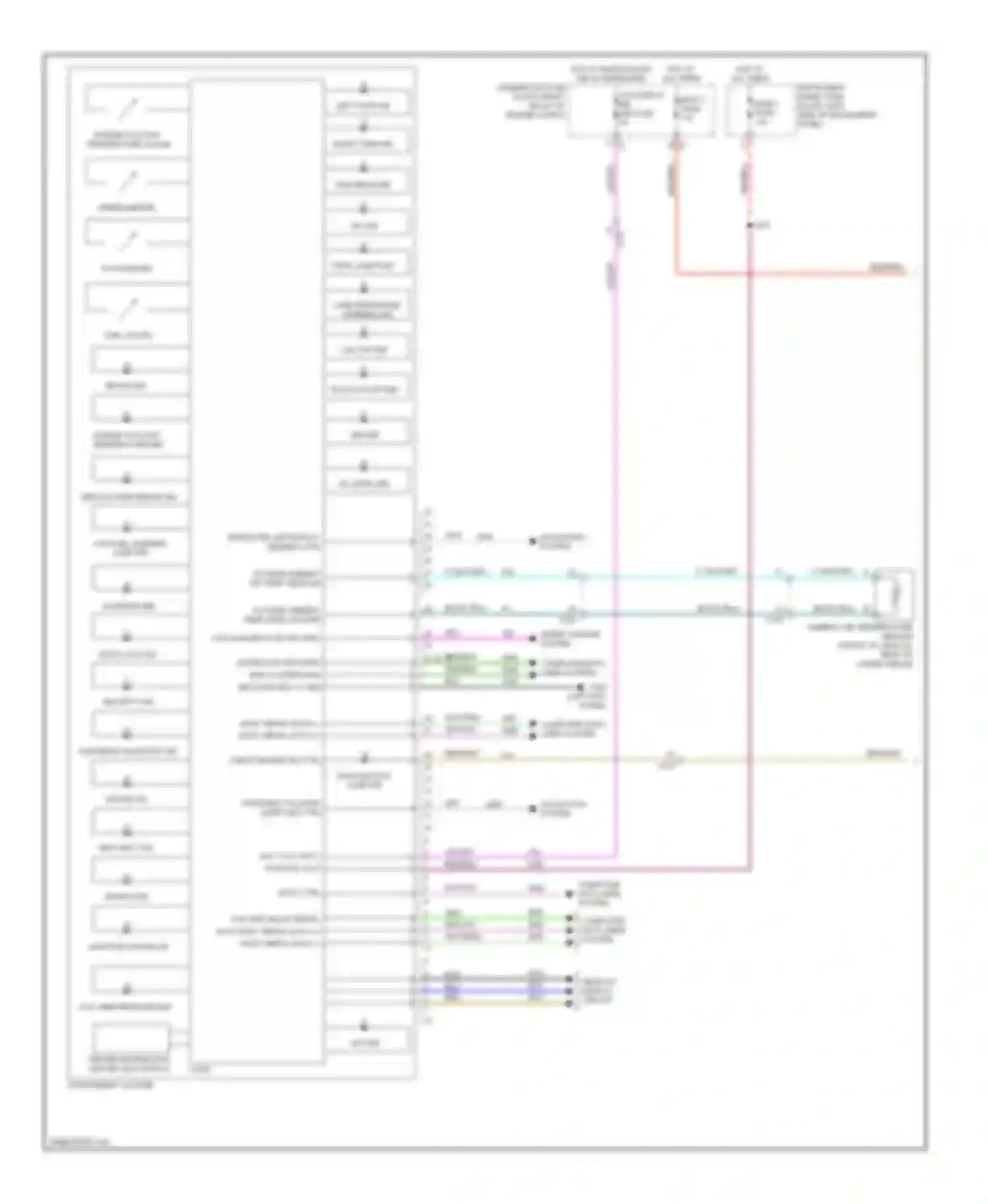 Wiring diagram door lock ind for Cadillac ATS I (2012-2014) (5 of 9)