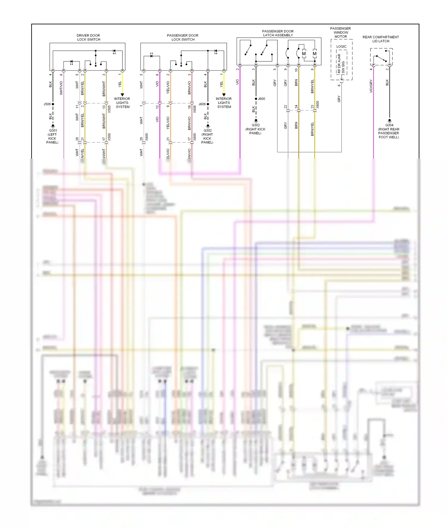 Cadillac ATS I (2012-2014) dr lock ctrl (2) wiring diagram  (1 of 6)