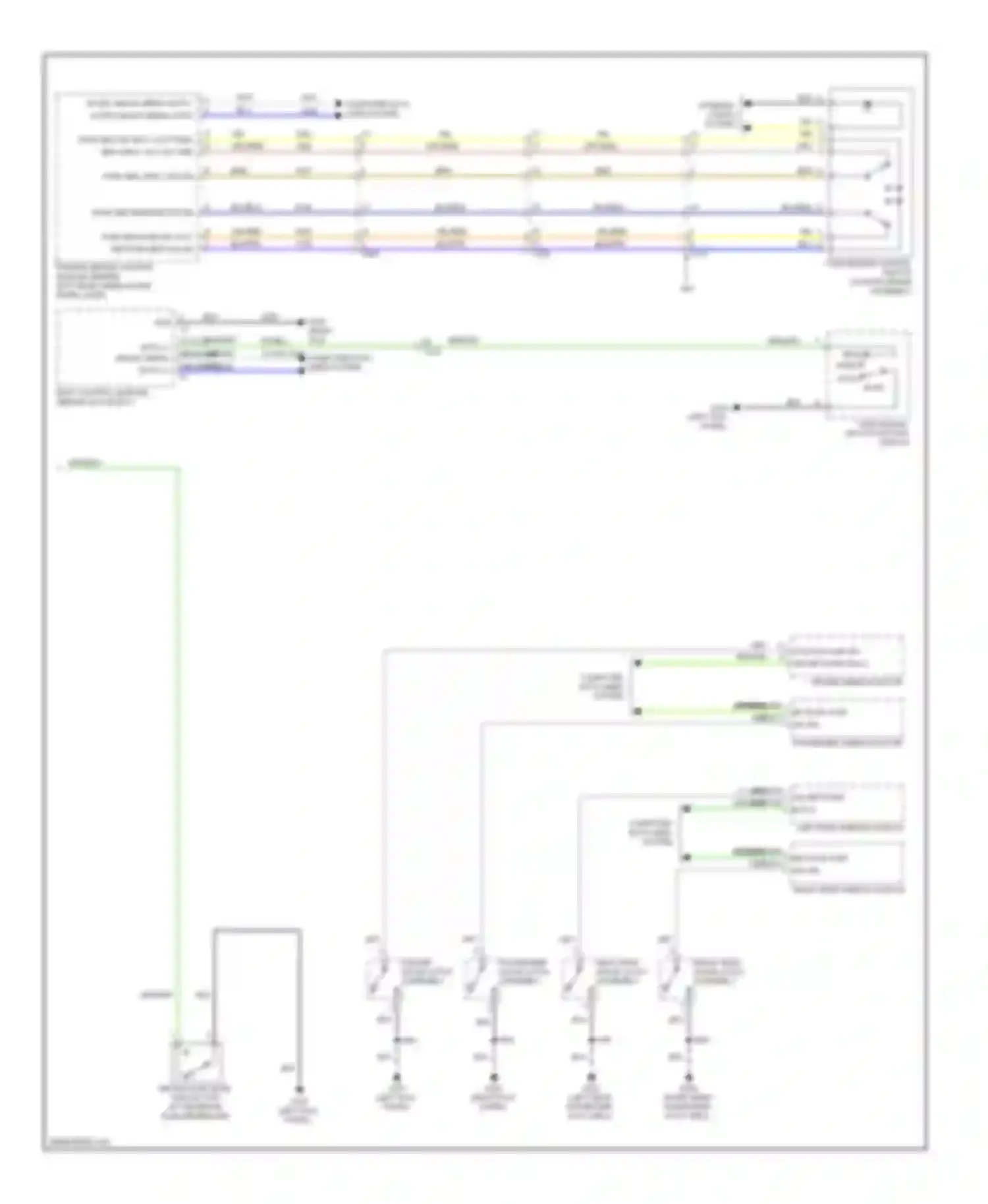 Wiring diagram driver door latch assembly for Cadillac ATS I (2012-2014) (10 of 14)