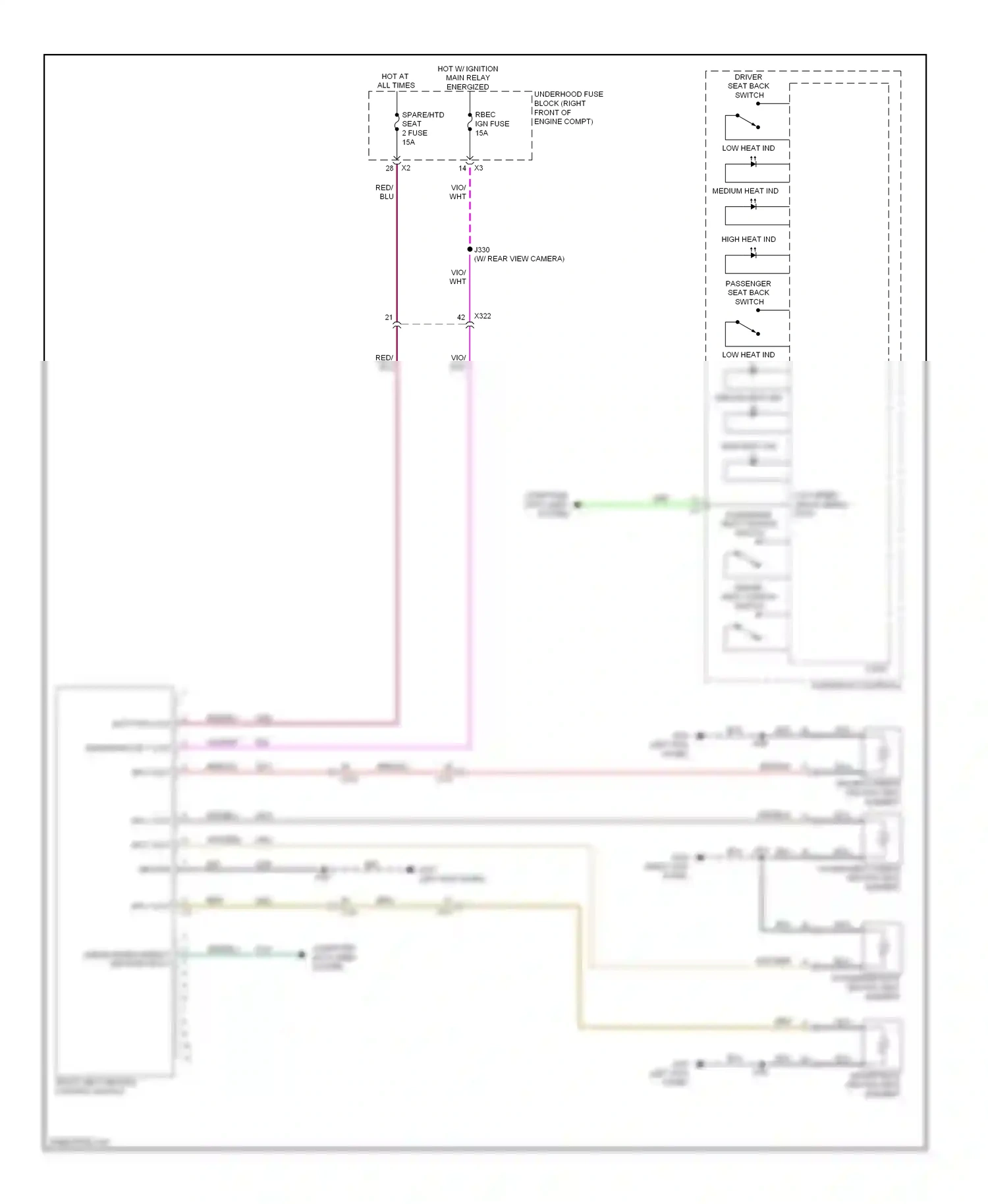 Cadillac ATS I (2012-2014) element wiring diagram  (1 of 1)