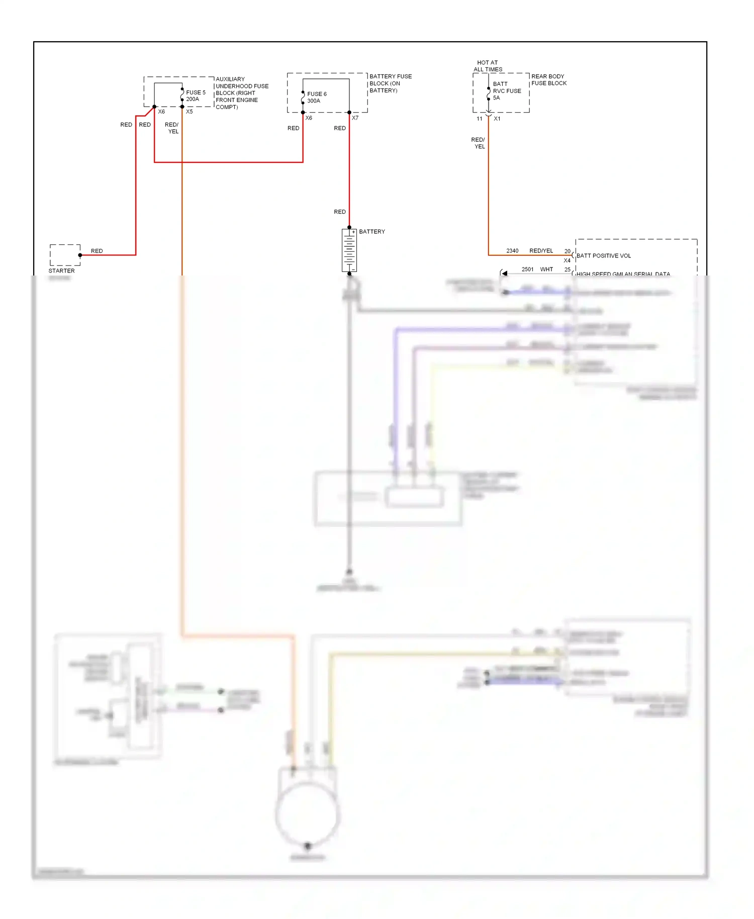 Cadillac ATS I (2012-2014) engine control module (right front of engine compt) wiring diagram  (21 of 21)