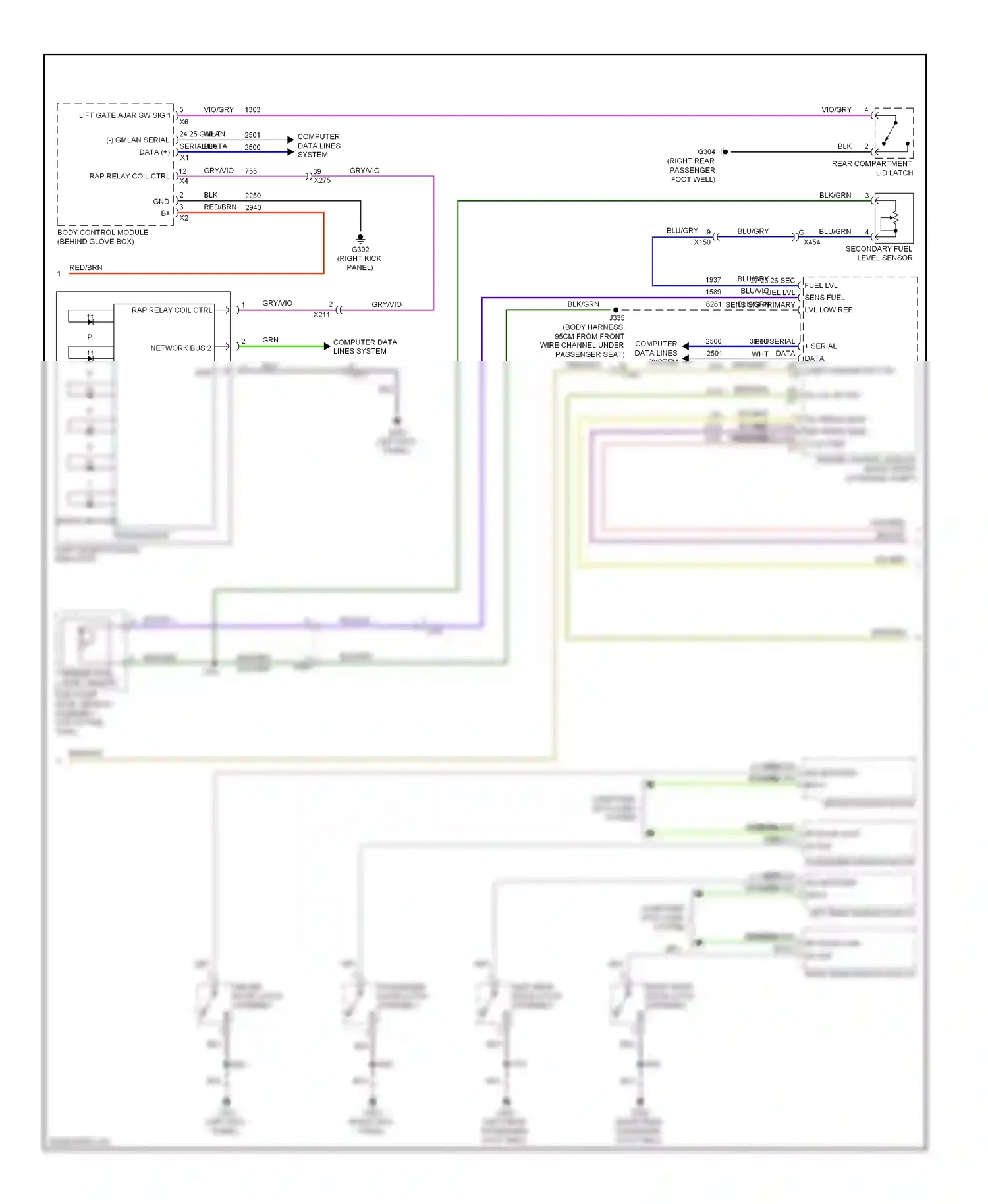 Cadillac ATS I (2012-2014) engine control module (right front of engine compt) wiring diagram  (6 of 21)