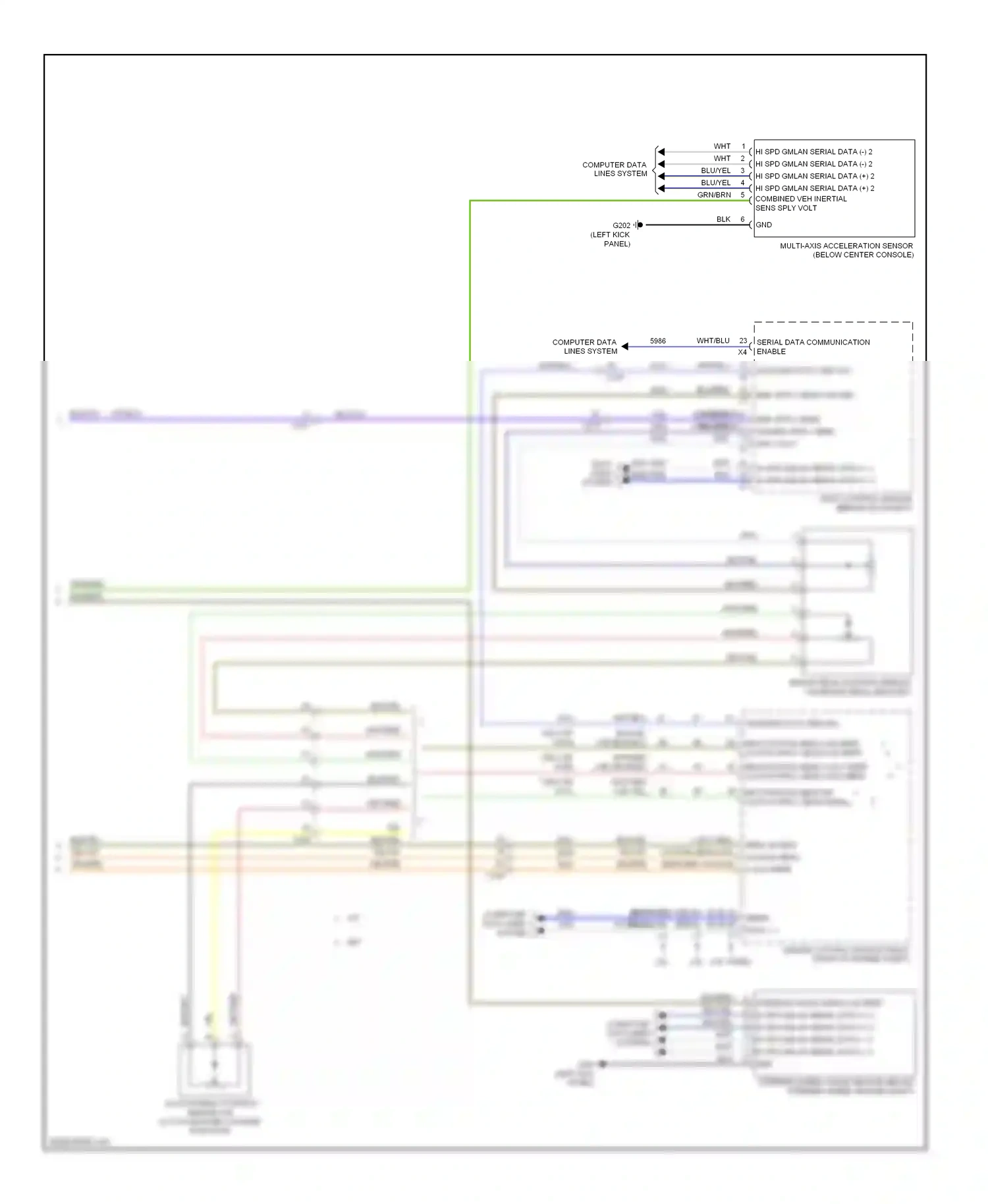 Cadillac ATS I (2012-2014) engine control module (right front of engine compt) wiring diagram  (1 of 21)