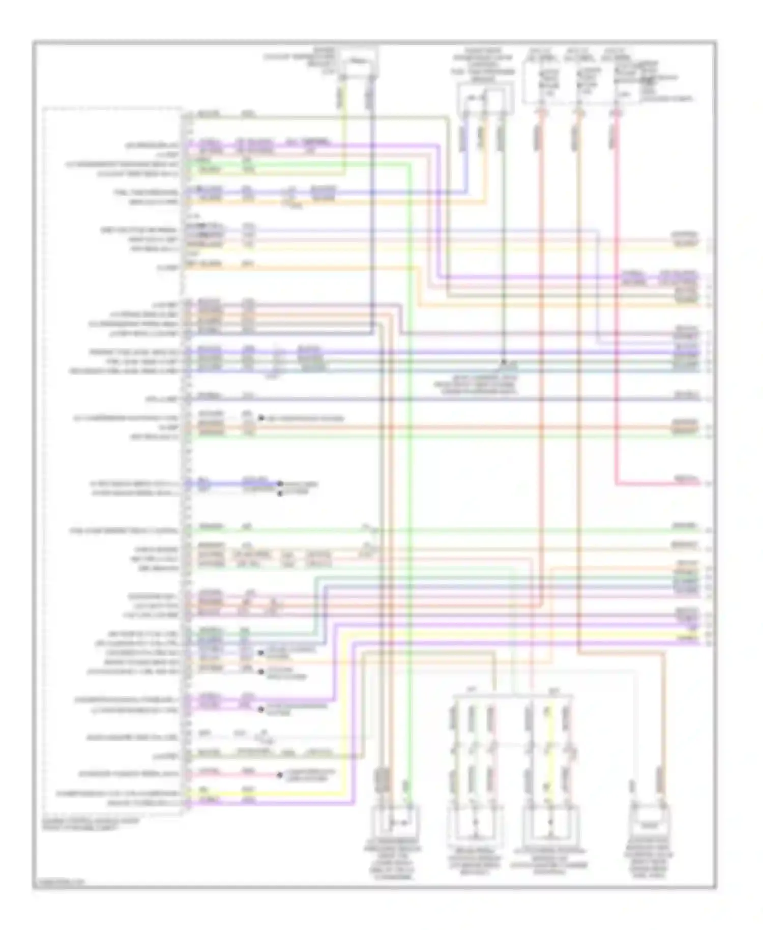 Wiring diagram hi spd gmlan serial data + hi spd gmlan serial data - for Cadillac ATS I (2012-2014)
