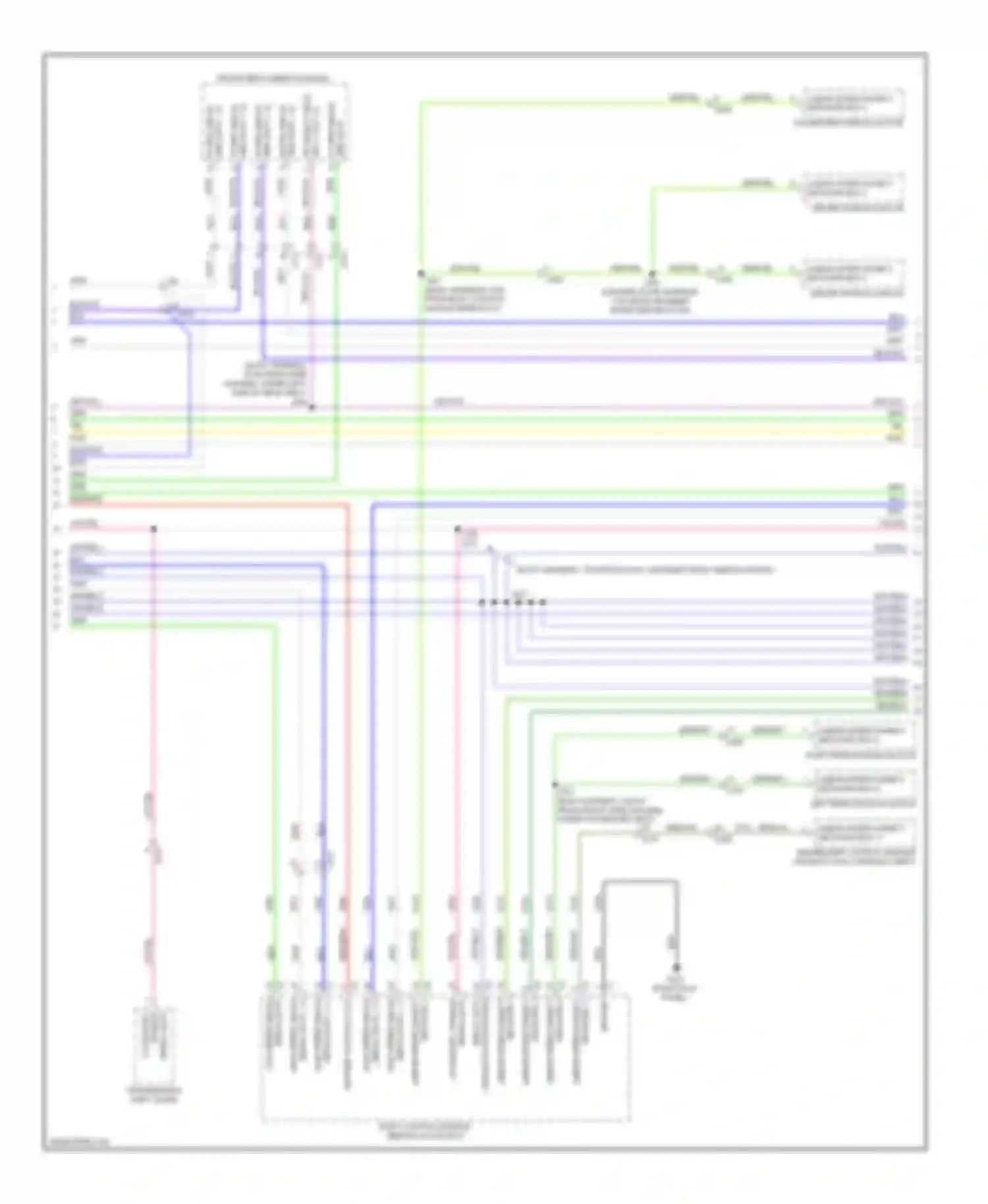 Wiring diagram linear interconnect network bus 4 for Cadillac ATS I (2012-2014)