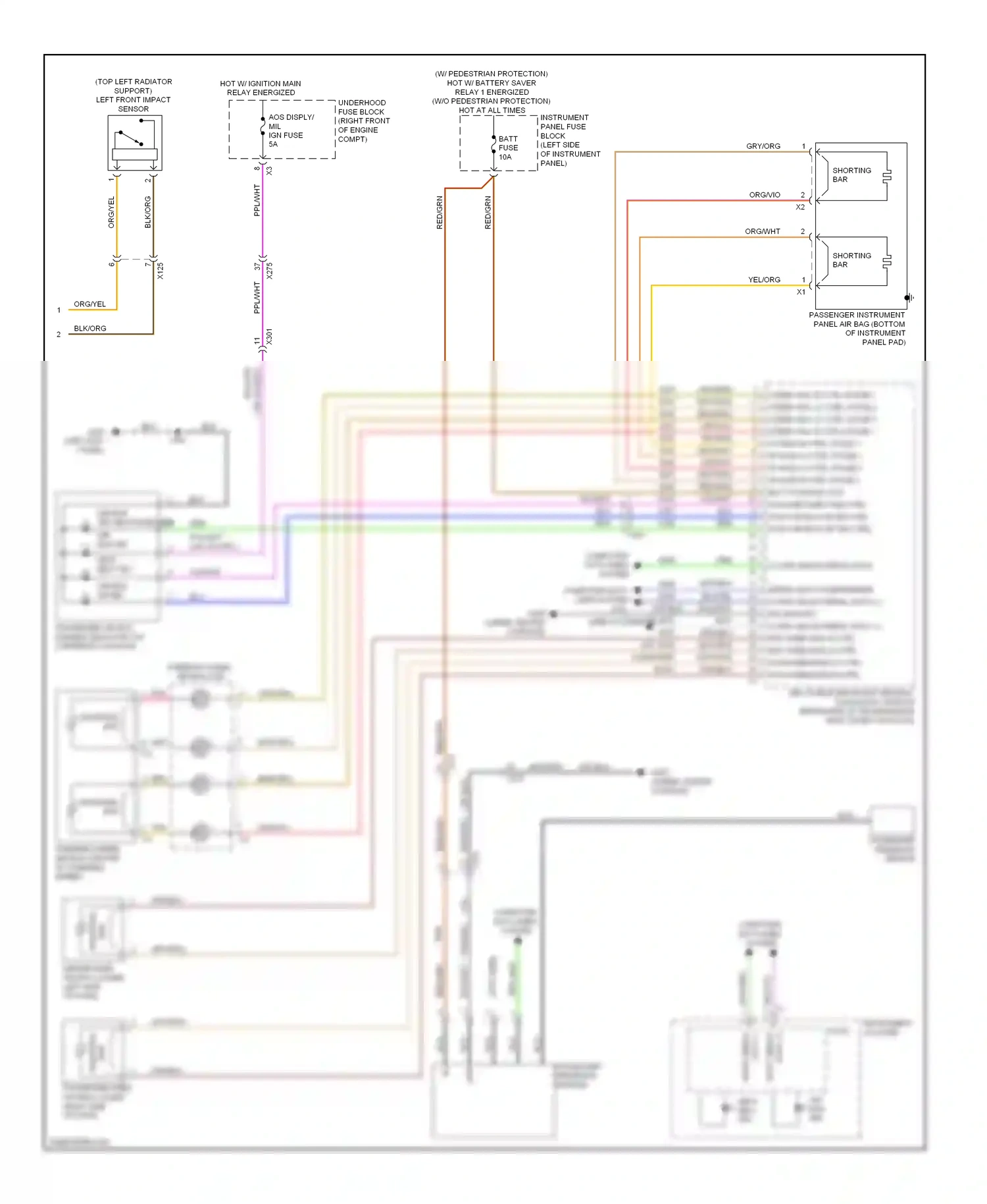 Cadillac ATS I (2012-2014) gry/org wiring diagram  (2 of 2)