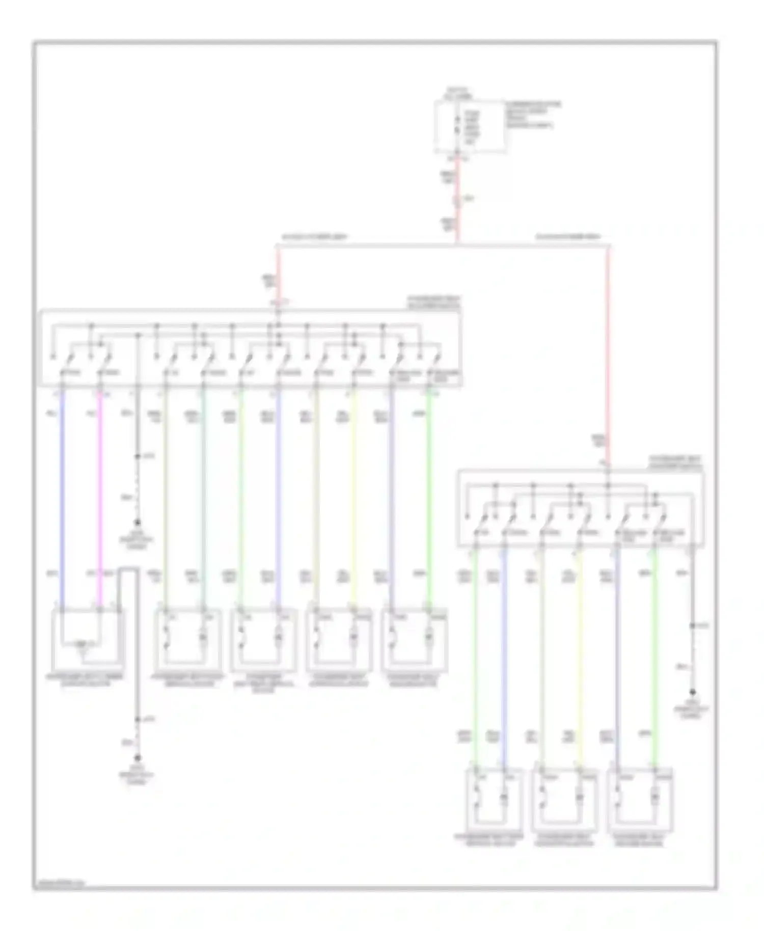 Wiring diagram underhood fuse block (right front of for Cadillac ATS I (2012-2014)