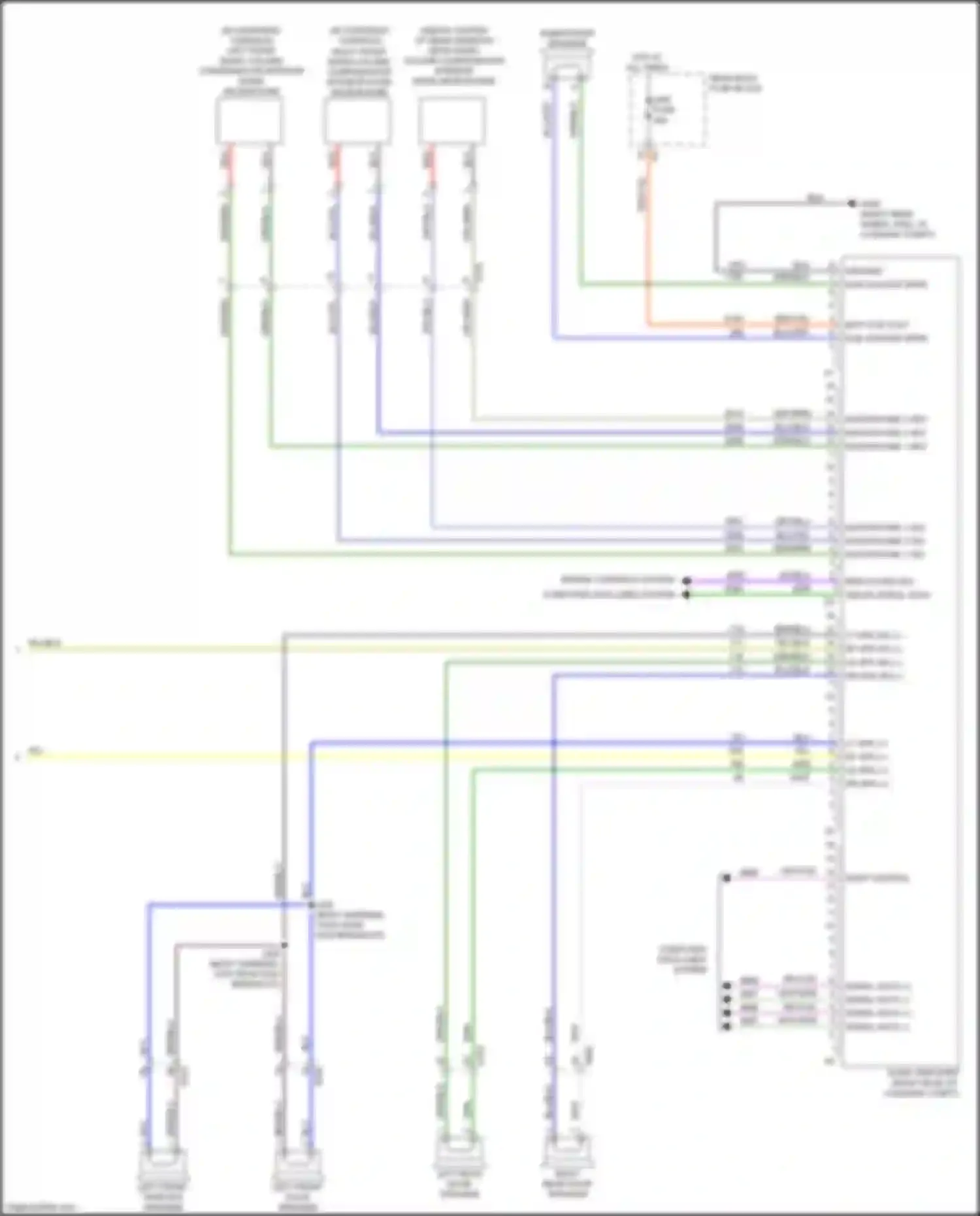 Wiring diagram left front tweeter speaker for Cadillac ATS I (2012-2014)