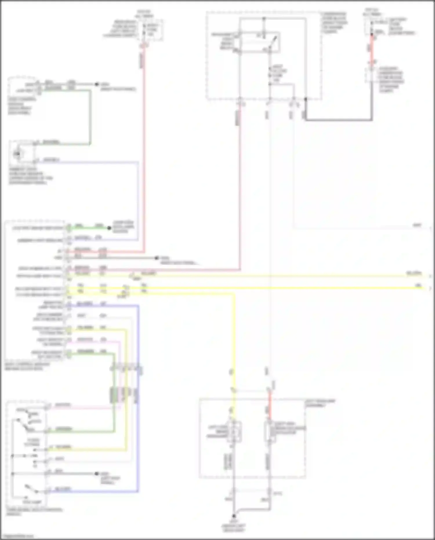 Wiring diagram ambient light/ sunload sensor for Cadillac ATS I (2012-2014)