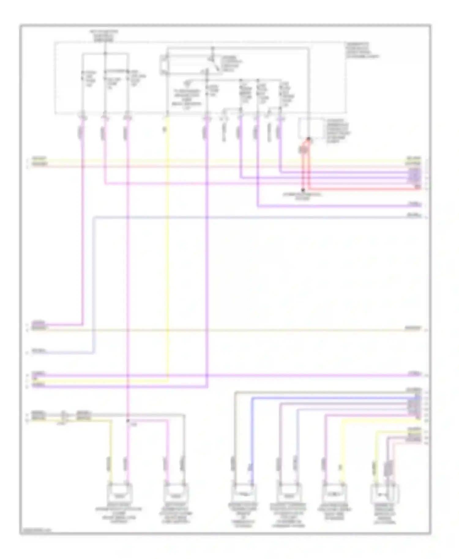 Wiring diagram power distribution system for Cadillac ATS I (2012-2014)