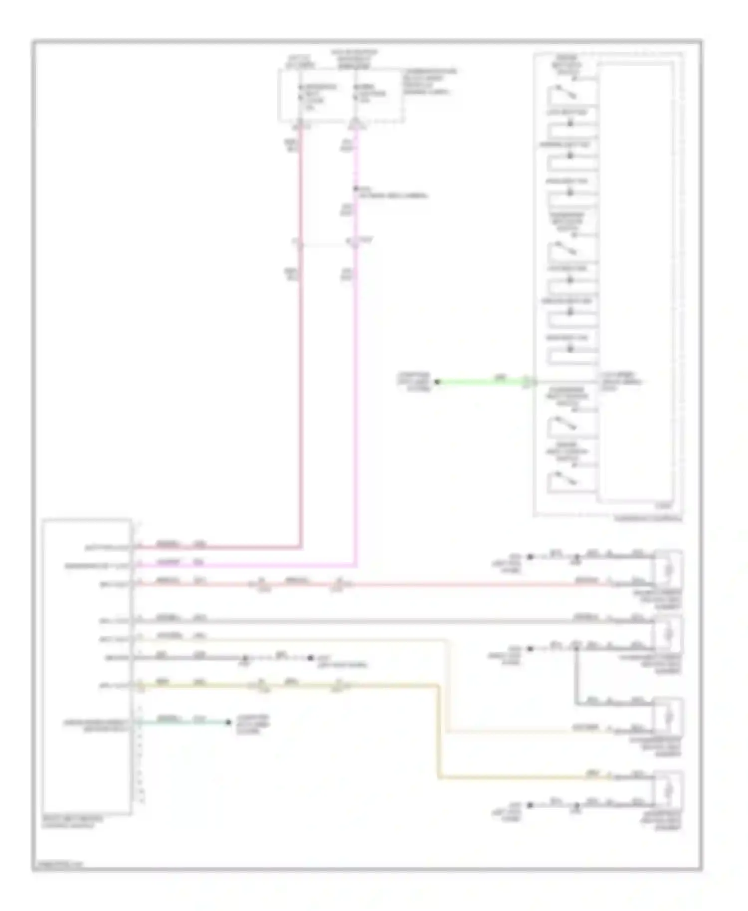 Wiring diagram linear interconnect network bus 2 for Cadillac ATS I (2012-2014)