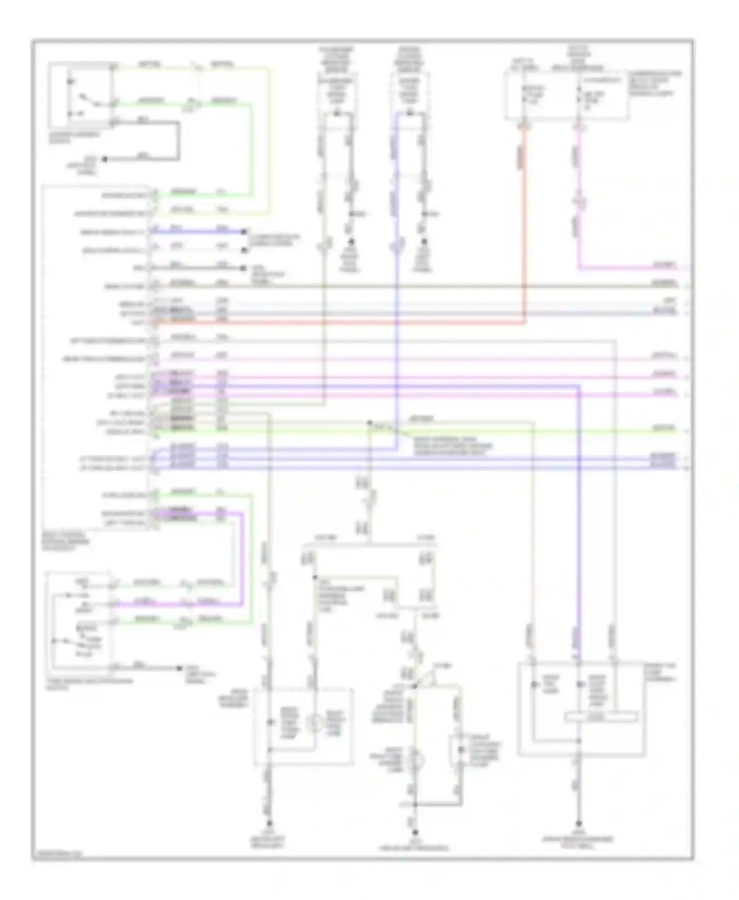 Wiring diagram right front side marker lamp for Cadillac ATS I (2012-2014)