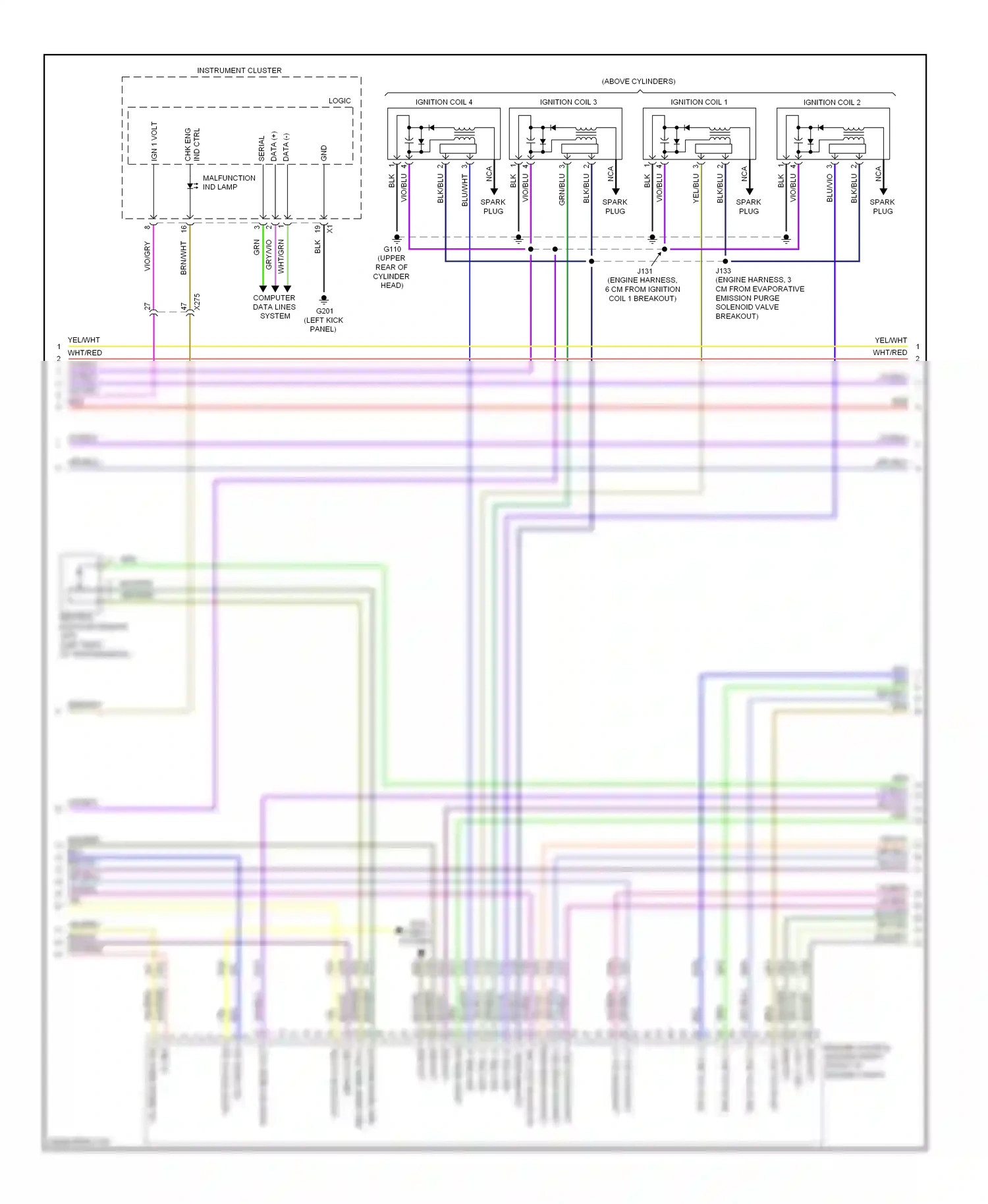 Cadillac ATS I (2012-2014) ign ctrl (1) wiring diagram  (1 of 2)