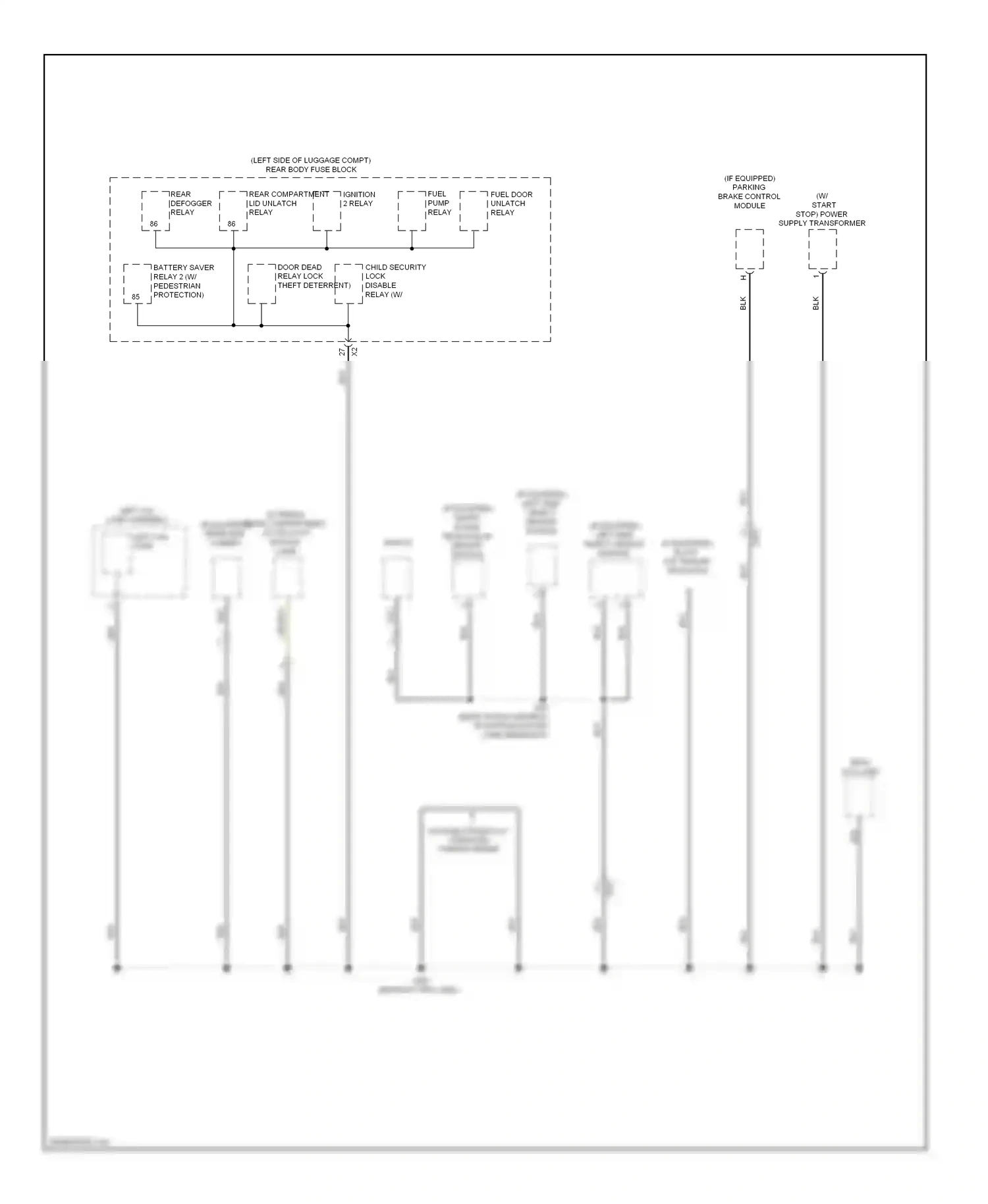 Cadillac ATS I (2012-2014) ignition 2 relay wiring diagram  (1 of 1)