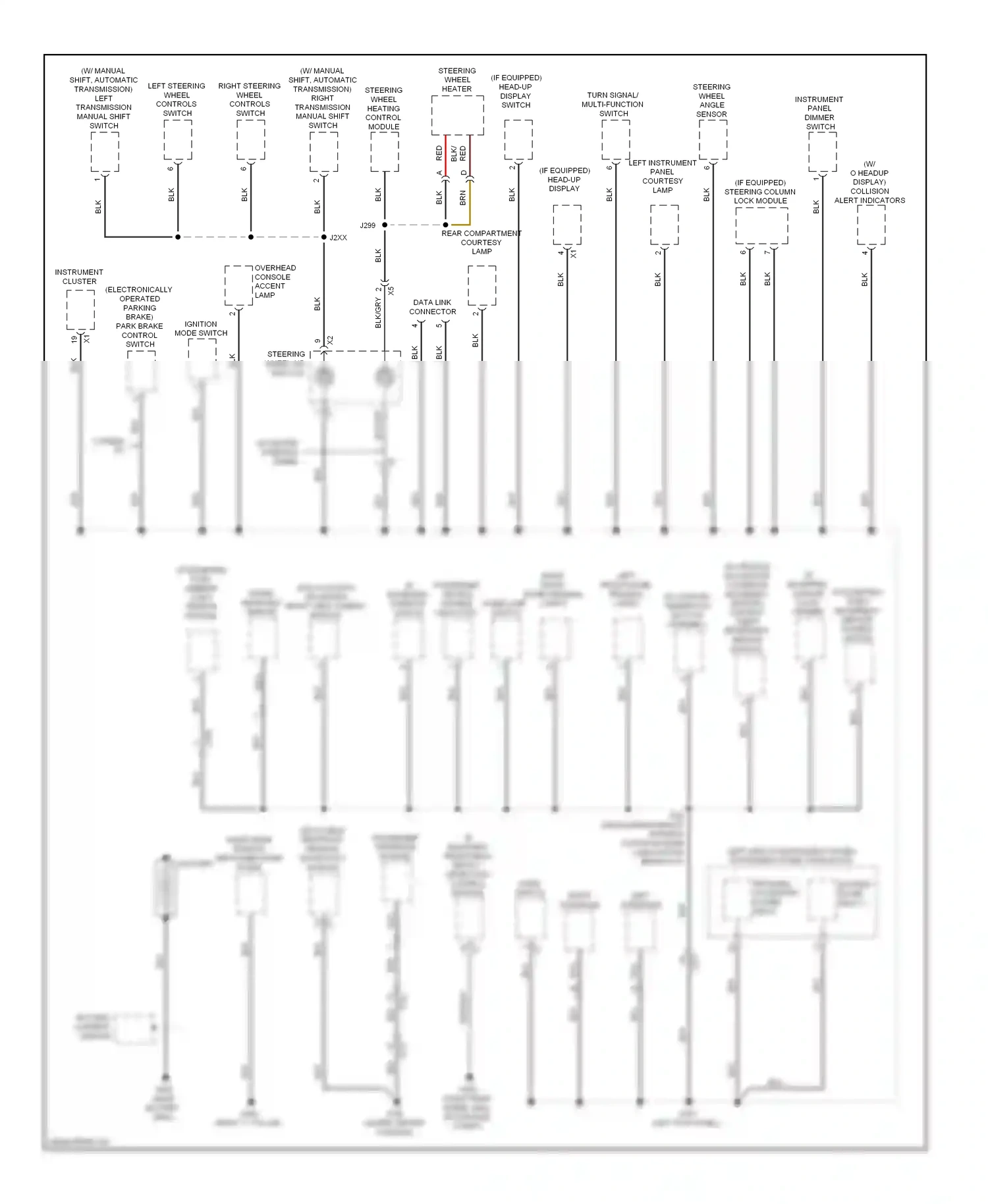 Cadillac ATS I (2012-2014) inflatable restraint sensing, diagnostic module wiring diagram  (1 of 3)