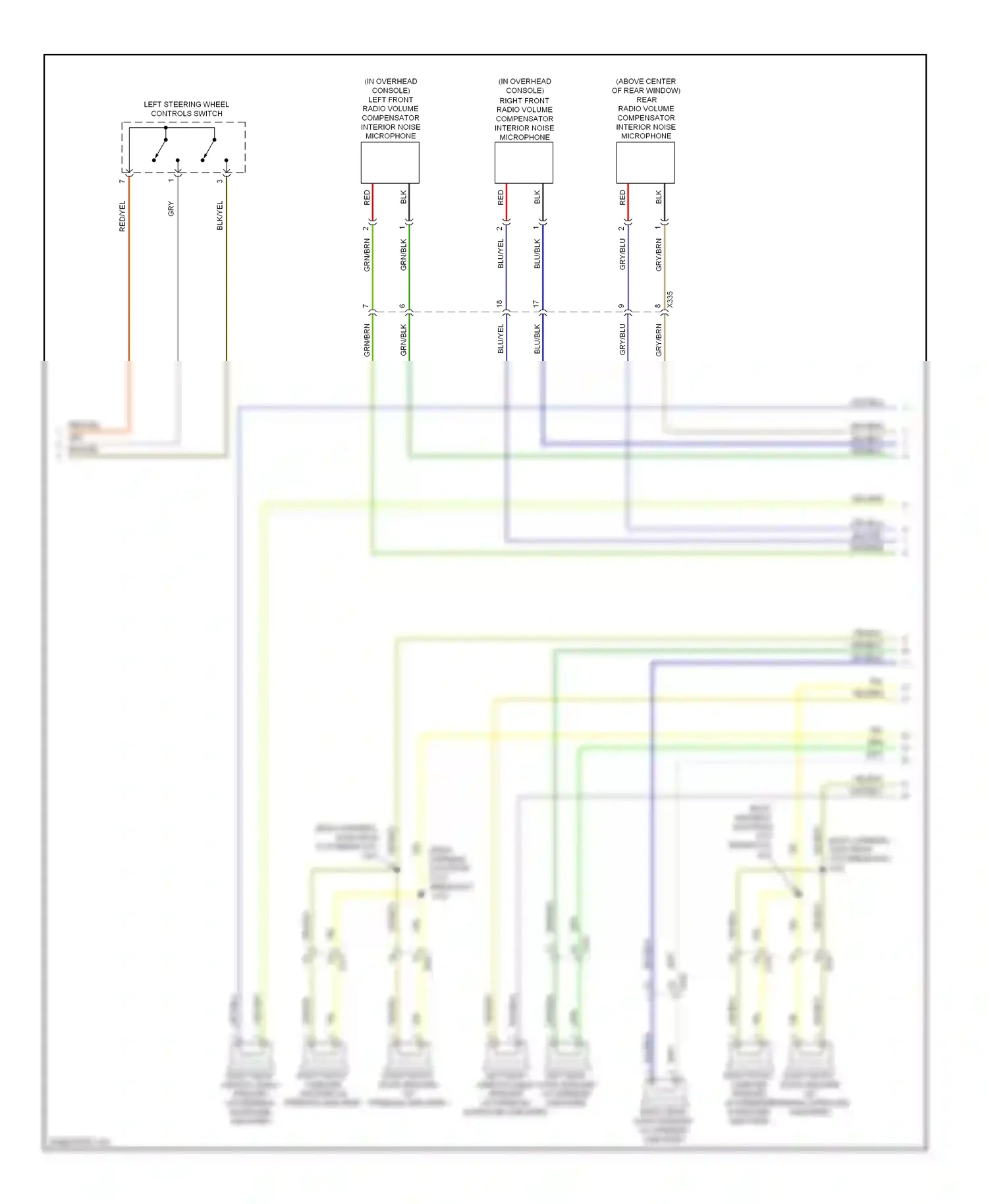 Cadillac ATS I (2012-2014) left steering wheel controls switch wiring diagram  (6 of 12)