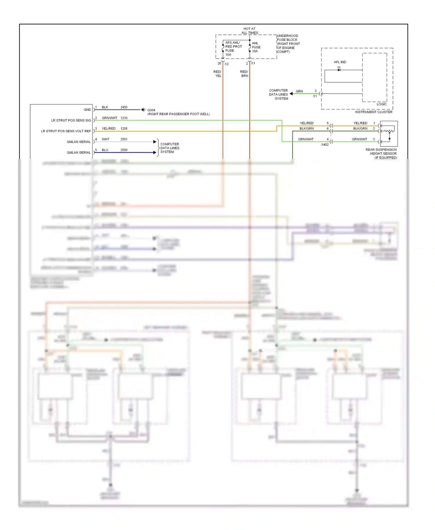 Cadillac ATS I (2012-2014) lf strut pos sens volt ref wiring diagram  (1 of 1)