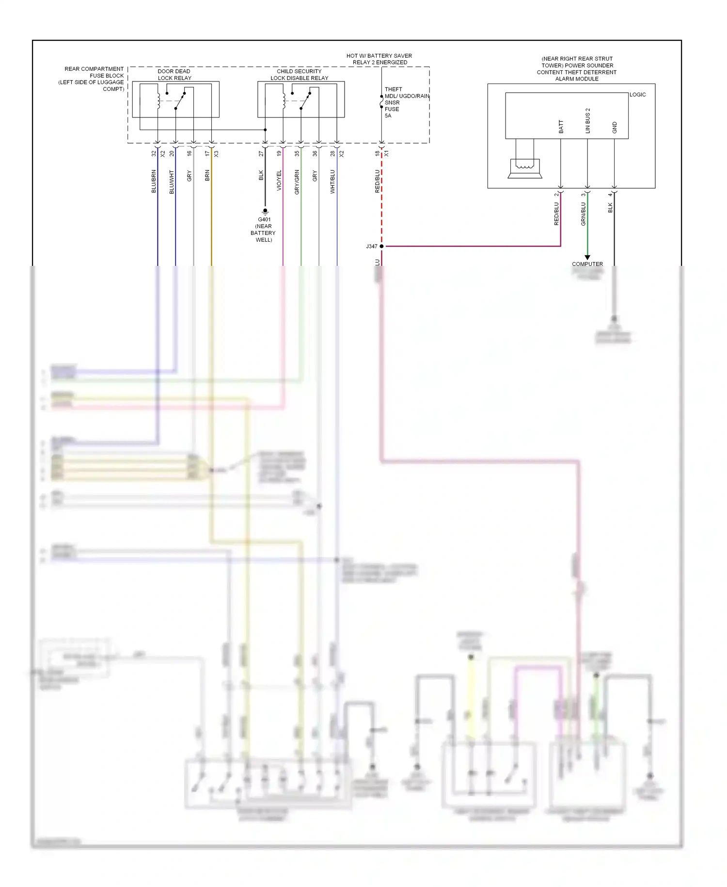 Cadillac ATS I (2012-2014) lin bus 2 wiring diagram  (1 of 8)
