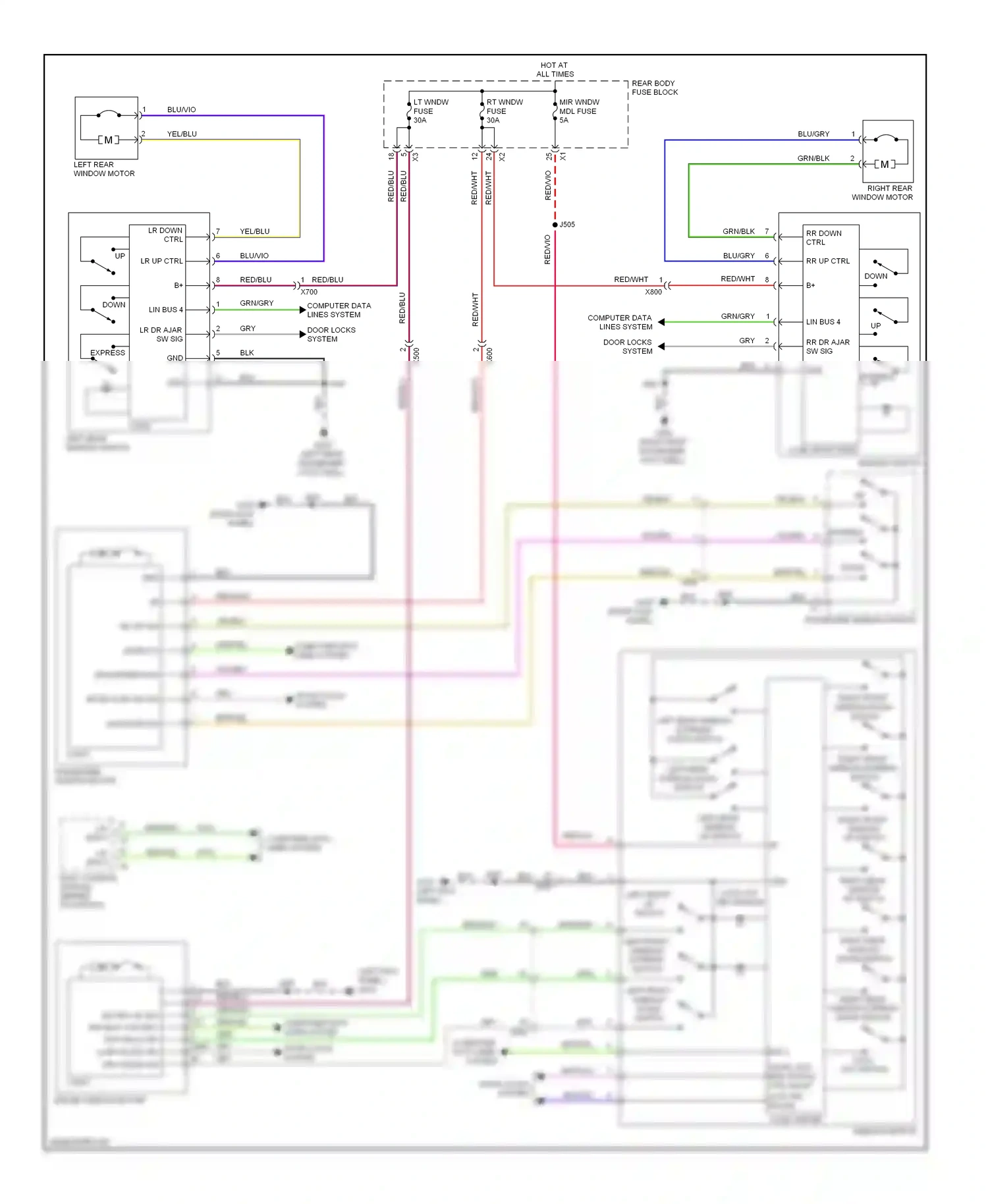 Cadillac ATS I (2012-2014) lin bus 4 wiring diagram  (2 of 2)