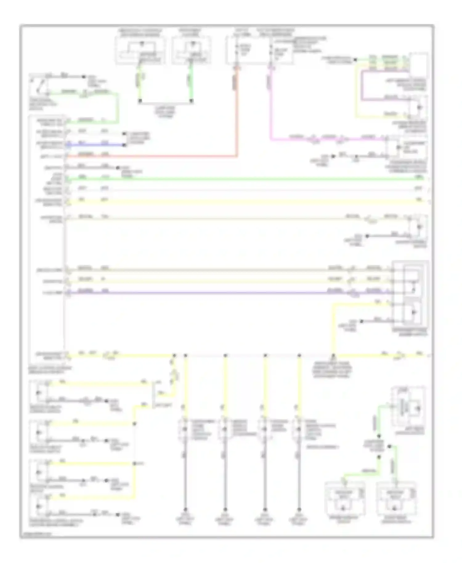 Wiring diagram turn signal/ multifunction switch for Cadillac ATS I (2012-2014)