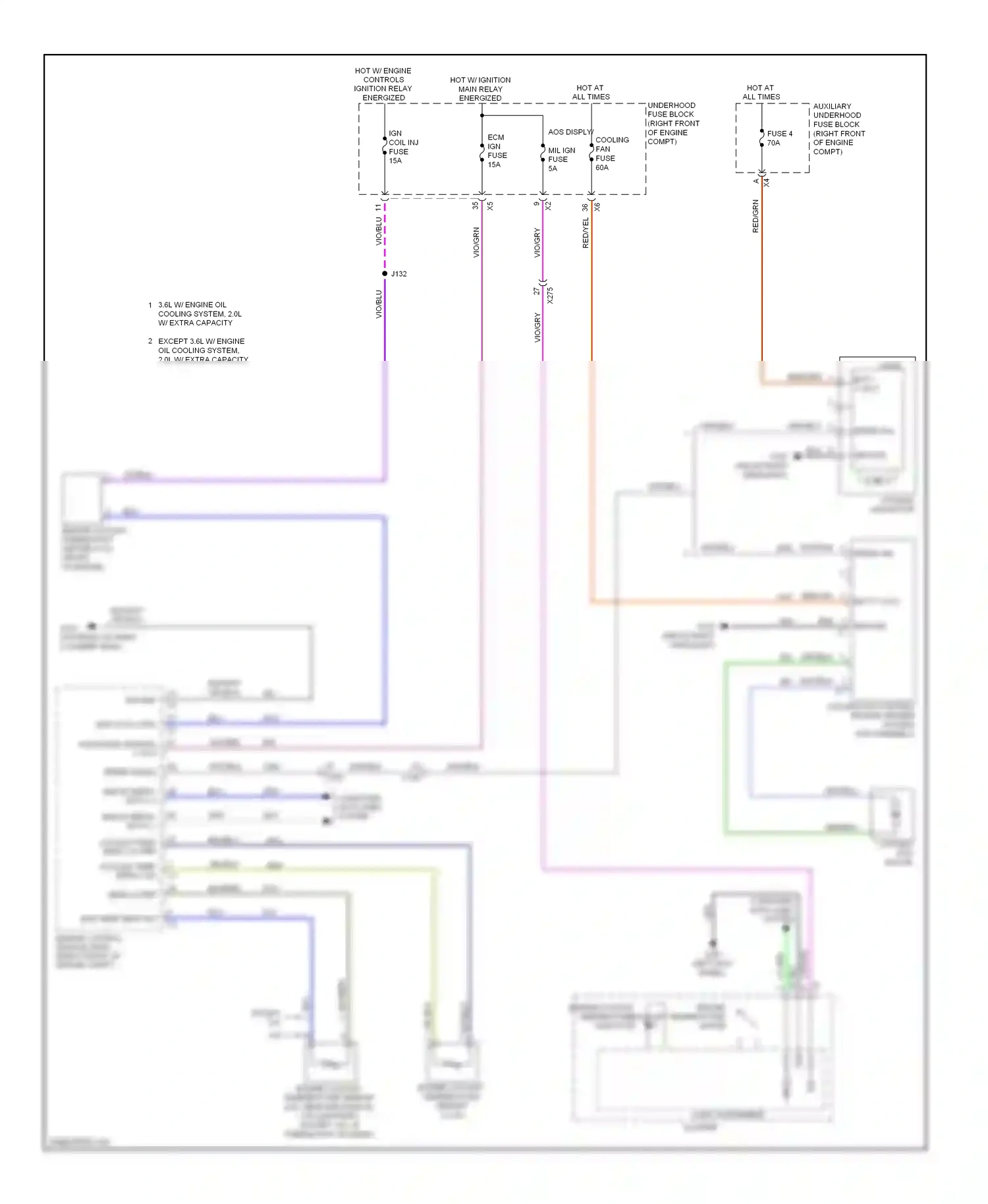 Cadillac ATS I (2012-2014) of engine compt) wiring diagram  (1 of 1)