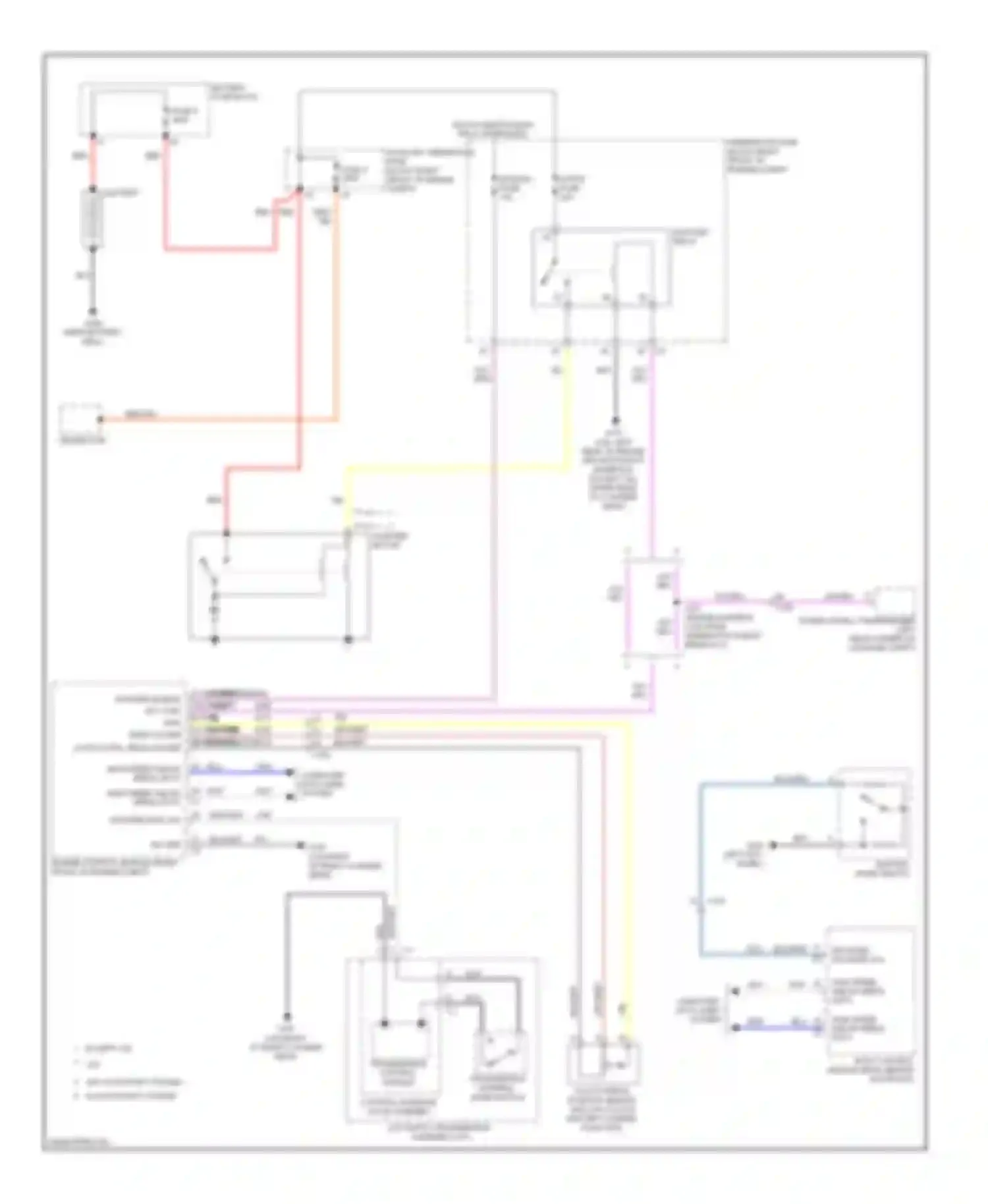 Wiring diagram battery fuse block for Cadillac ATS I (2012-2014)